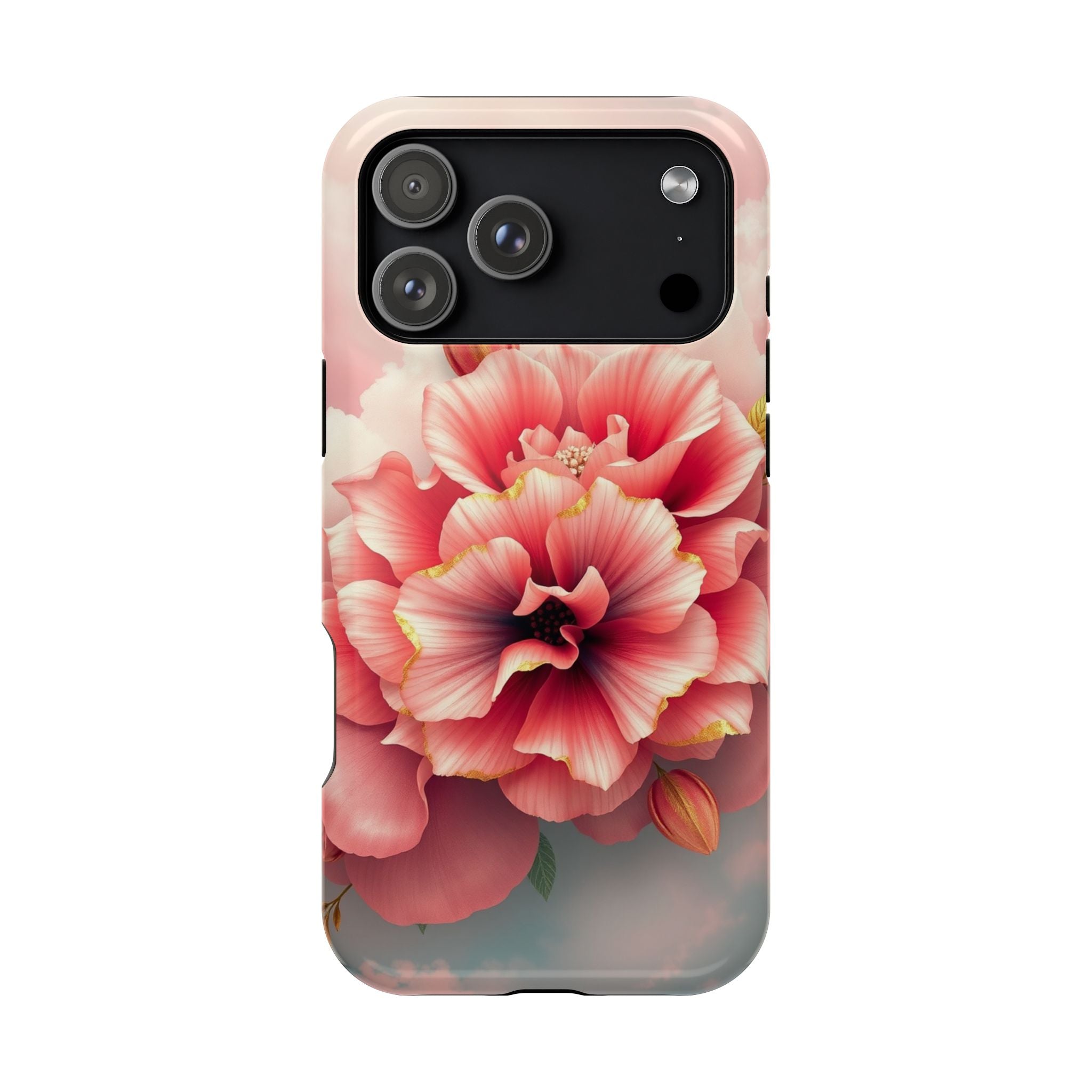 iPhone Pastel Floral Cloud Gold Foil Luxury Slim iPhone Everyday · iPhone Case