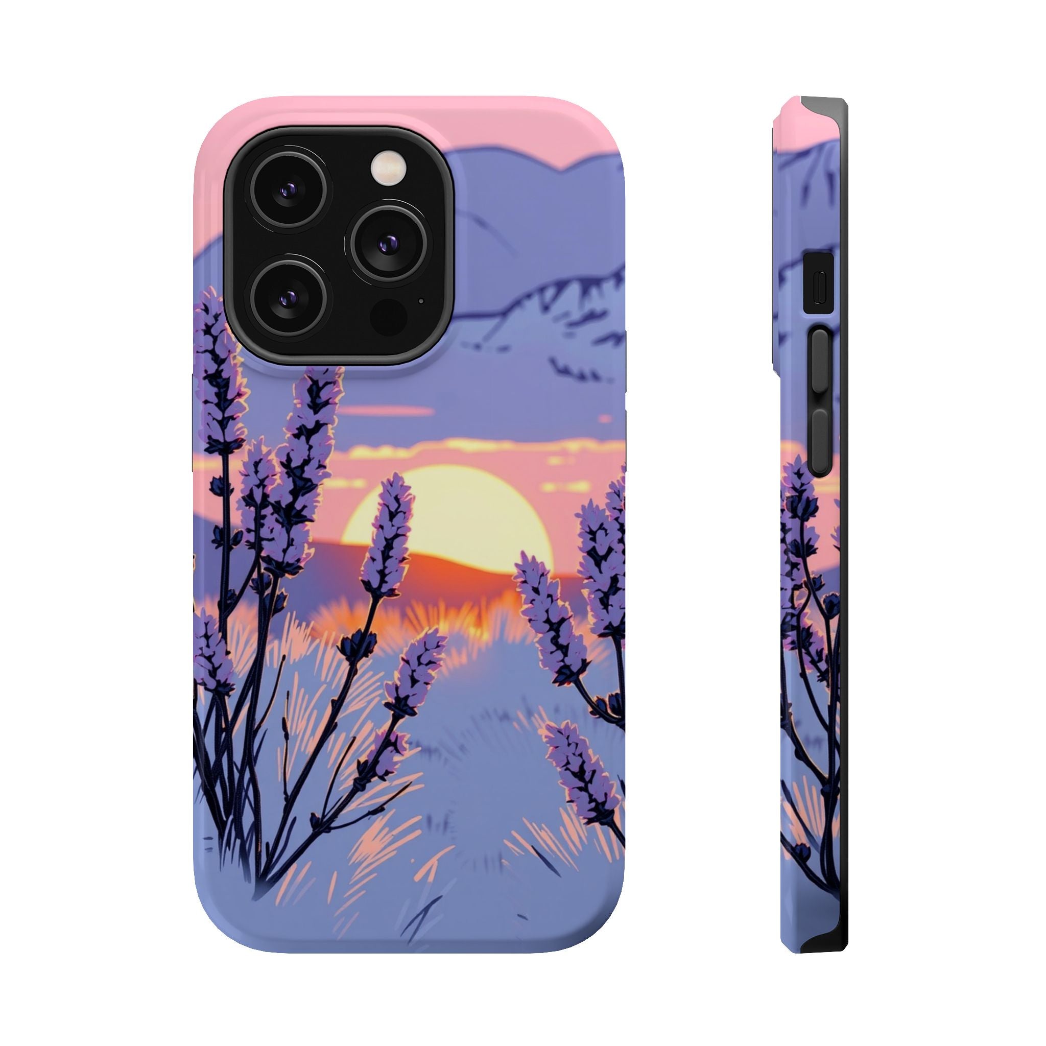 iPhone Mesa Sunset Hand-Drawn Sketch Slim Everyday Designer Case · iPhone Case