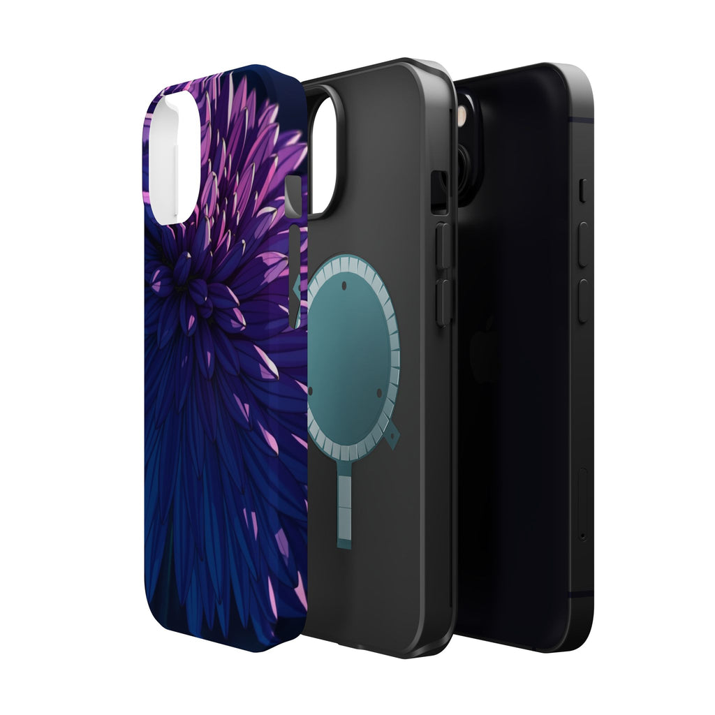 iPhone Indigo And Violet Chrysanthemum Classic Soft iPhone Finish · iPhone Case