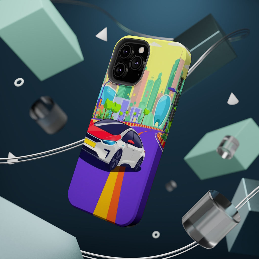 iPhone Electric Car Future Kids Fun Phone Case Gift Slim Snap Case · iPhone Case