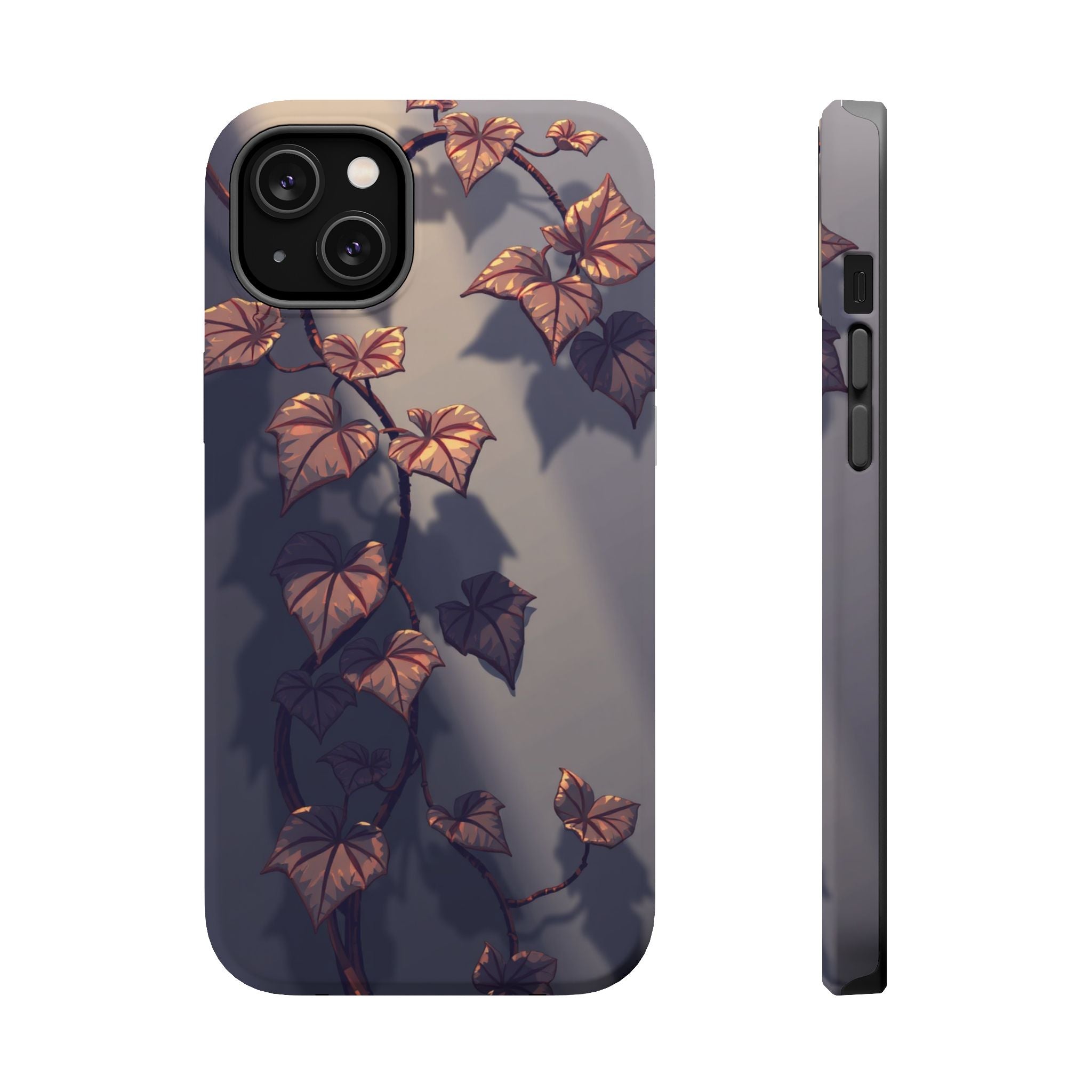 iPhone Charcoal And Copper Art Nouveau Vine Soft iPhone 13 Finish · iPhone Case