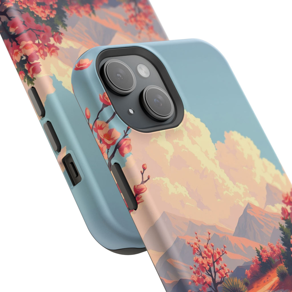 iPhone Burnt Orange And Sand Blossom Trail Slim iPhone Everyday · iPhone Case