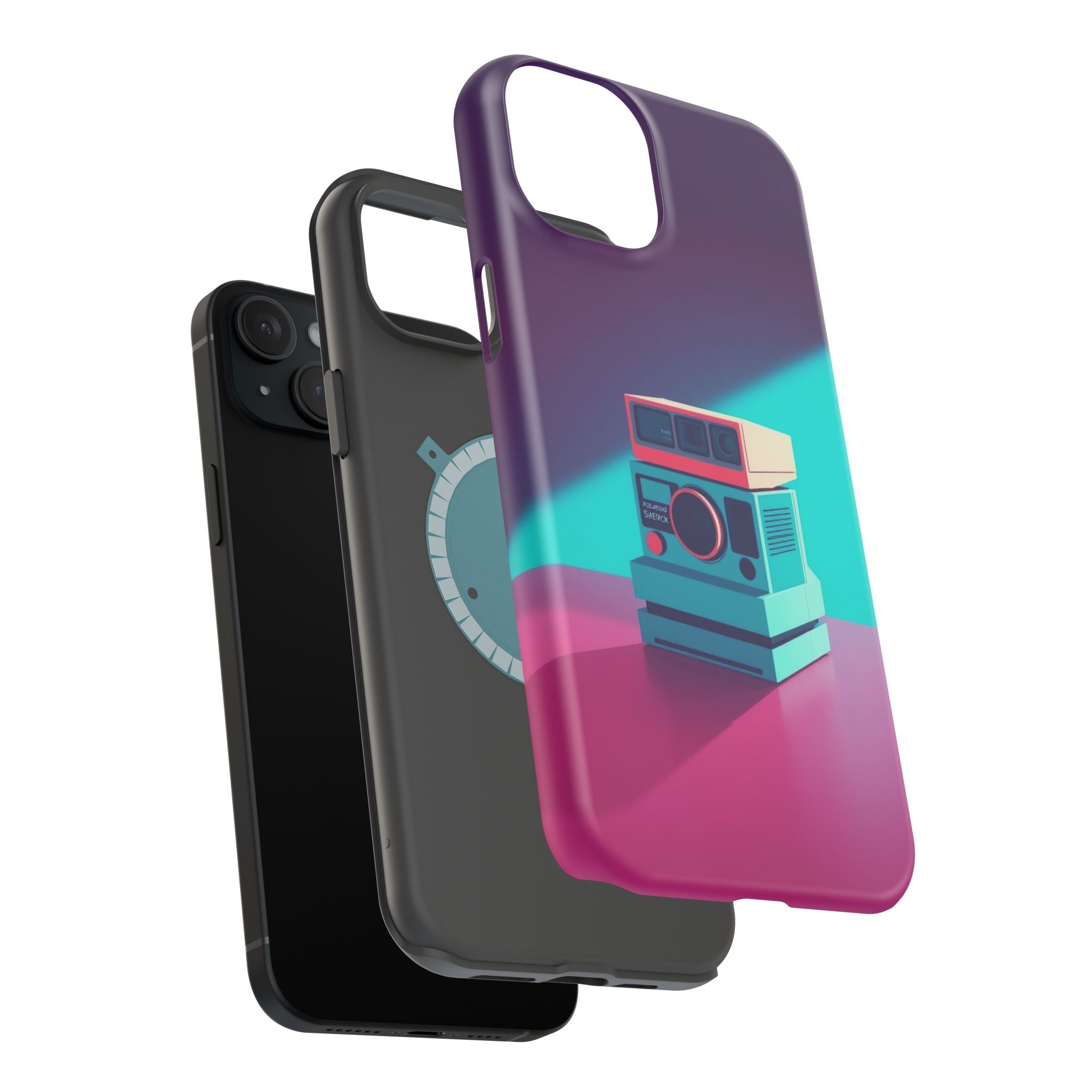 iPhone Polaroid Stack Memory Pop Art Bold Slim Everyday Designer Case · iPhone C