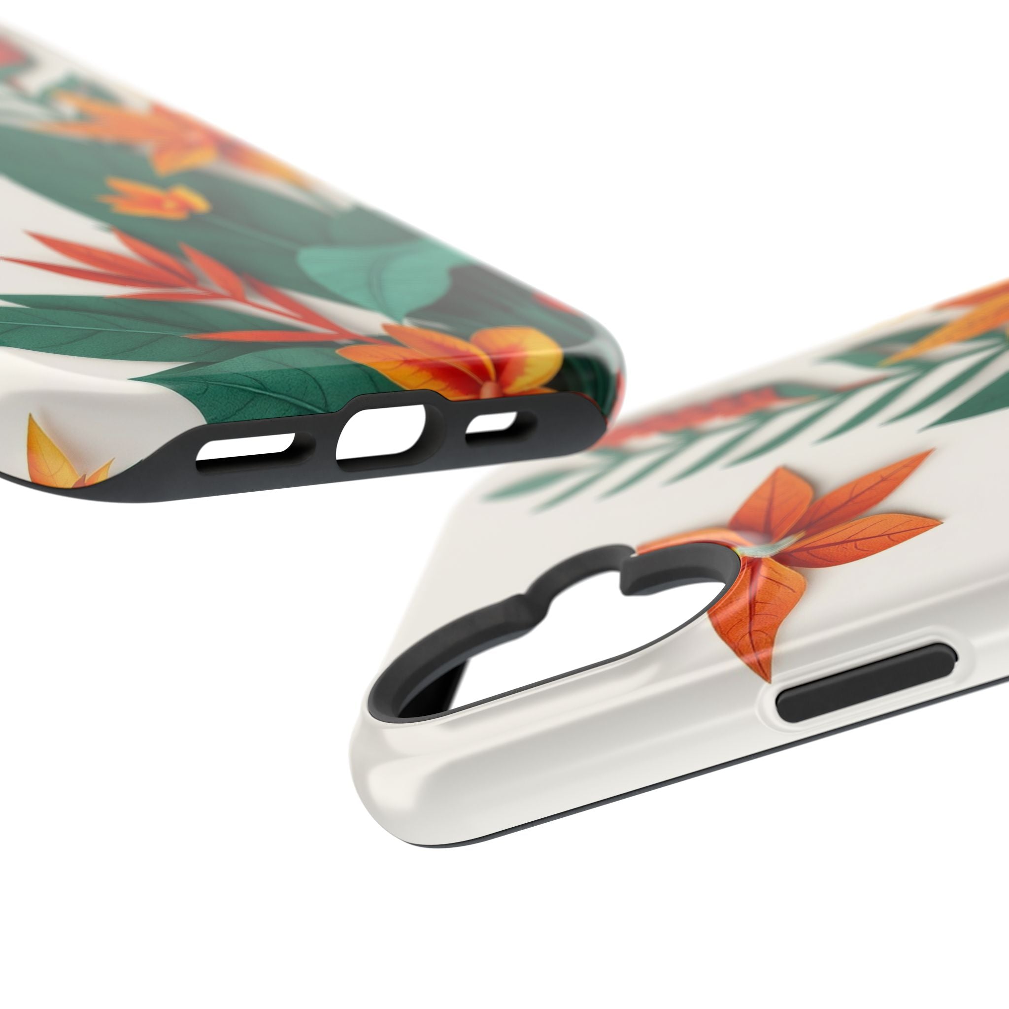 iPhone Jungle Floral Paper Cut Art Bold Modern Everyday Snap Case · iPhone Case