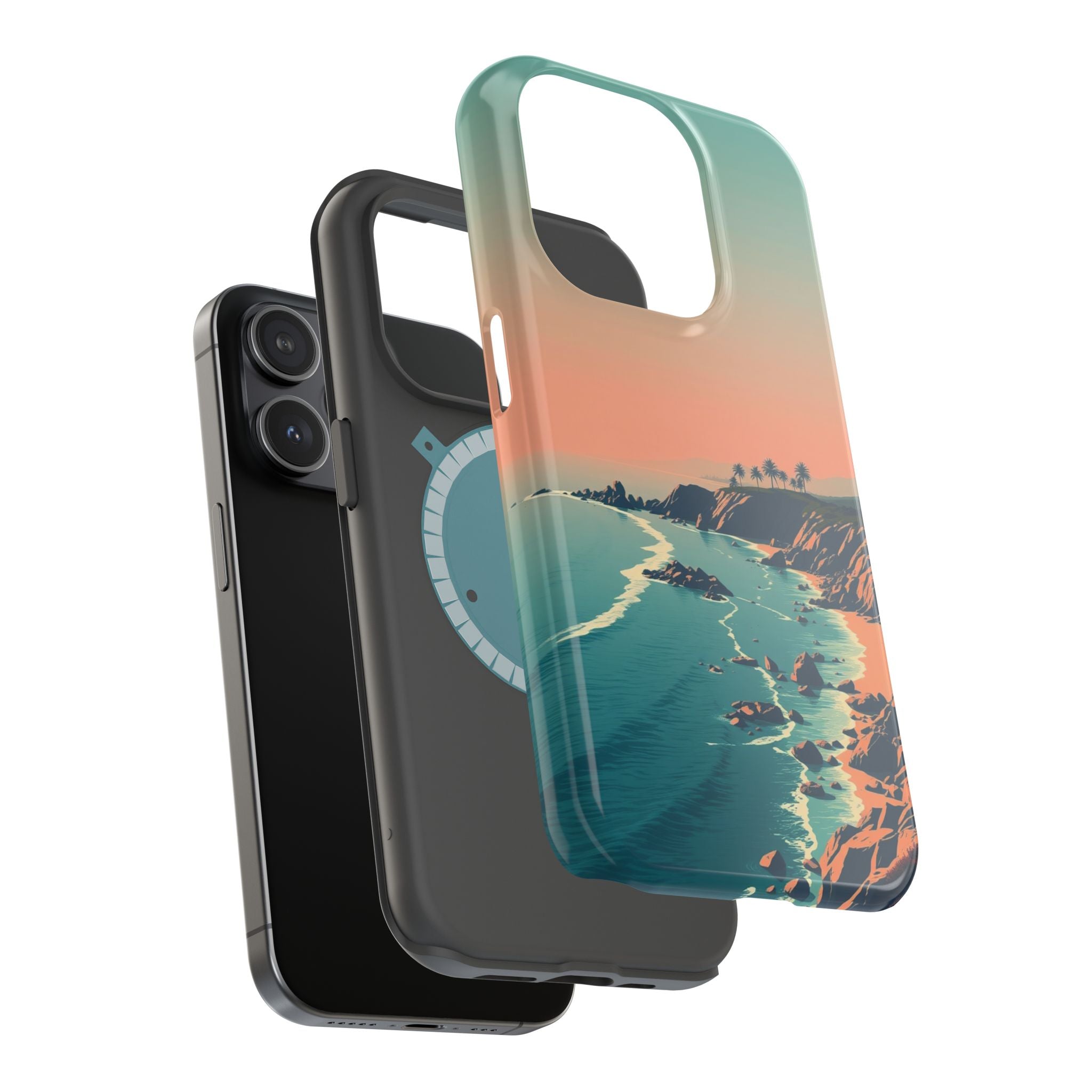 iPhone Radiant Pebble Beach Design Bold Modern Everyday Snap Case · iPhone Case