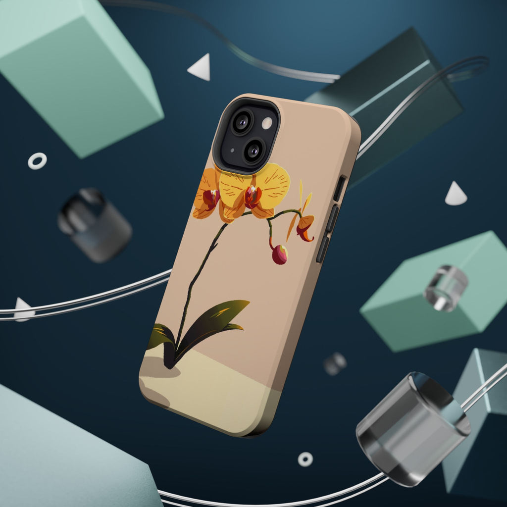 iPhone Orchid Study Pixel Art -Bit Bold Modern Everyday Snap Case · iPhone Case