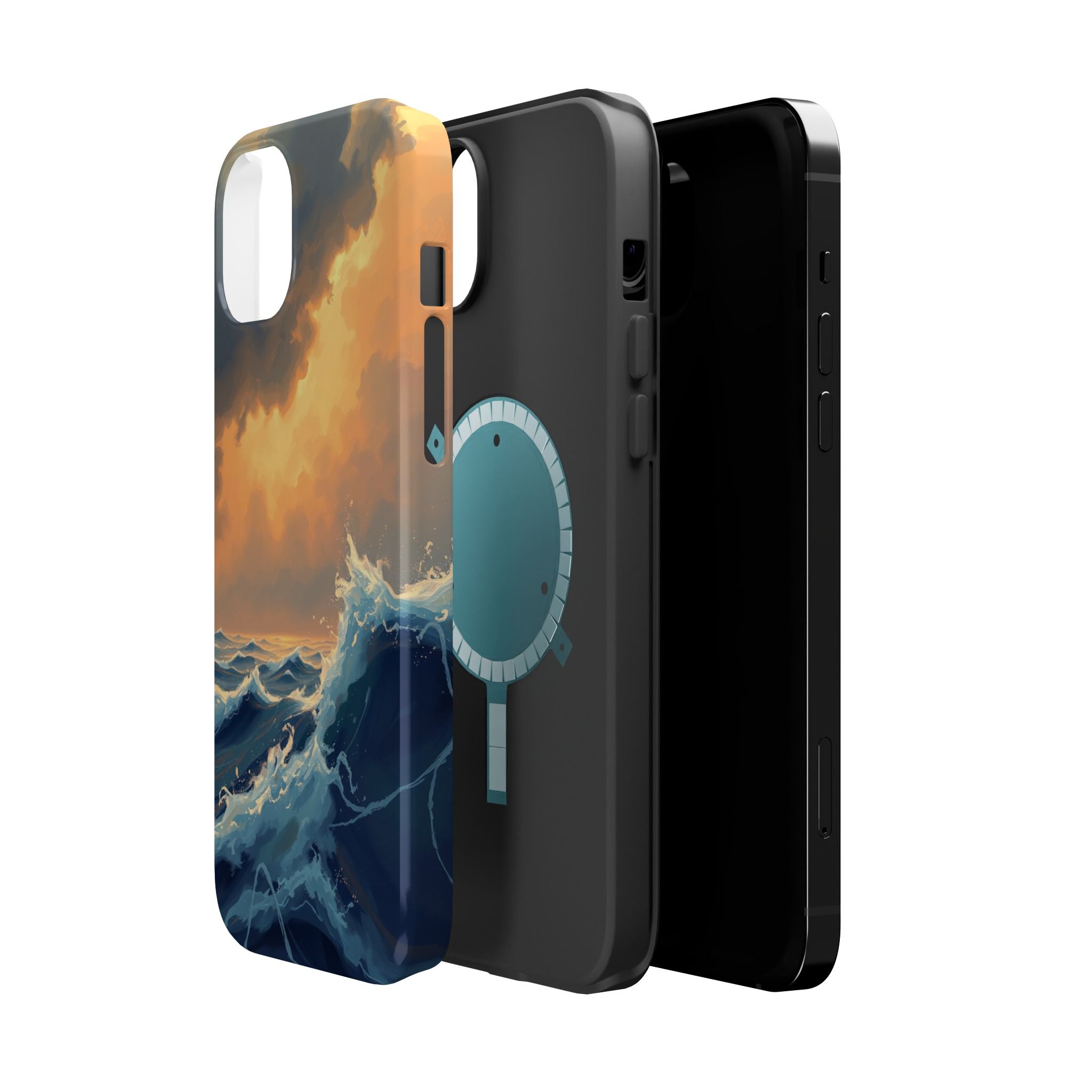 iPhone Sunset Amber And Peach Storm at Sea Slim iPhone Everyday · iPhone Case