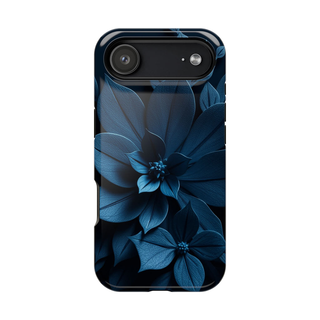 iPhone Midnight Blue And Silver Floral Dark Academia iPhone Slim · iPhone Case