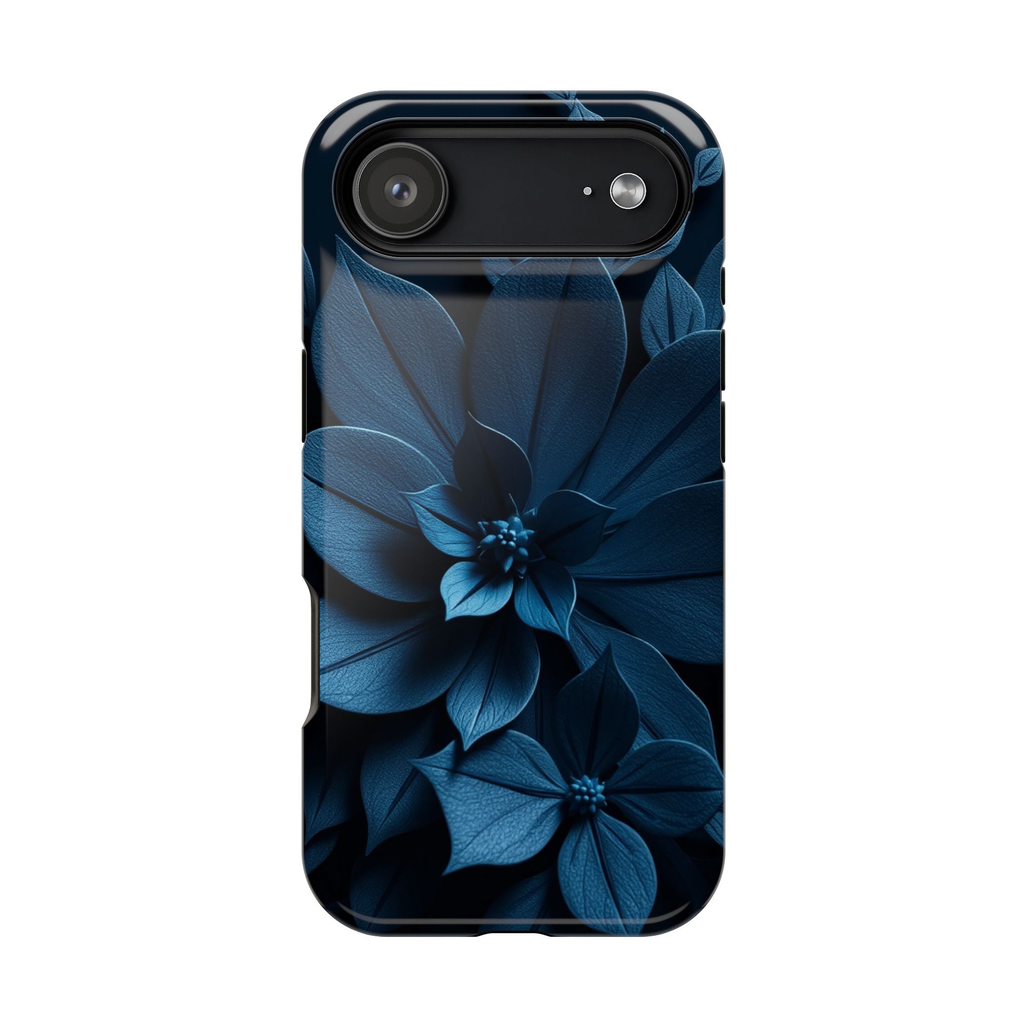 iPhone Midnight Blue And Silver Floral Dark Academia iPhone Slim · iPhone Case
