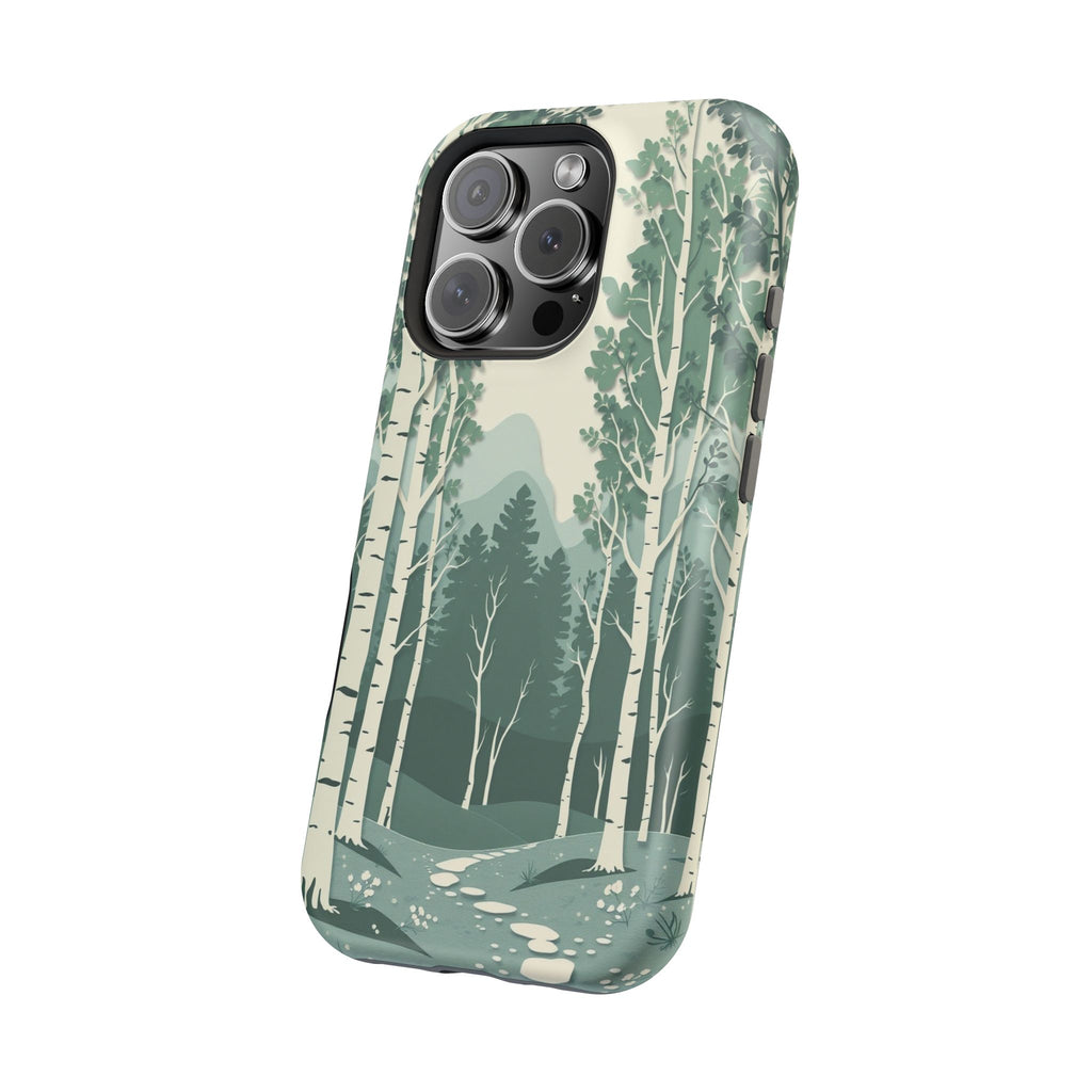 iPhone Birch Grove Paper Cut Art Bold Modern Everyday Snap Case · iPhone Case