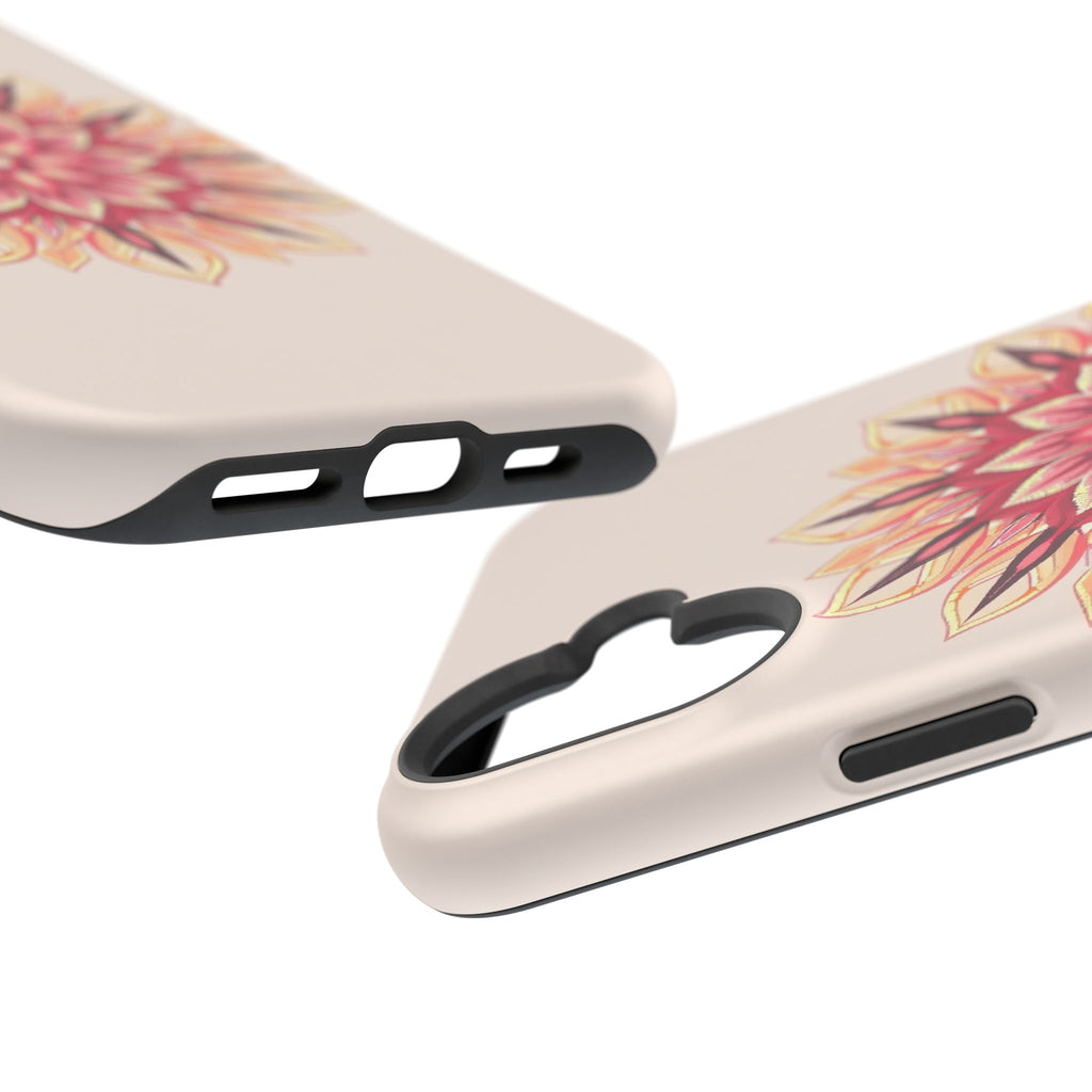 iPhone Floral Mandala Pixel Art -Bit Slim Everyday Designer Case · iPhone Case