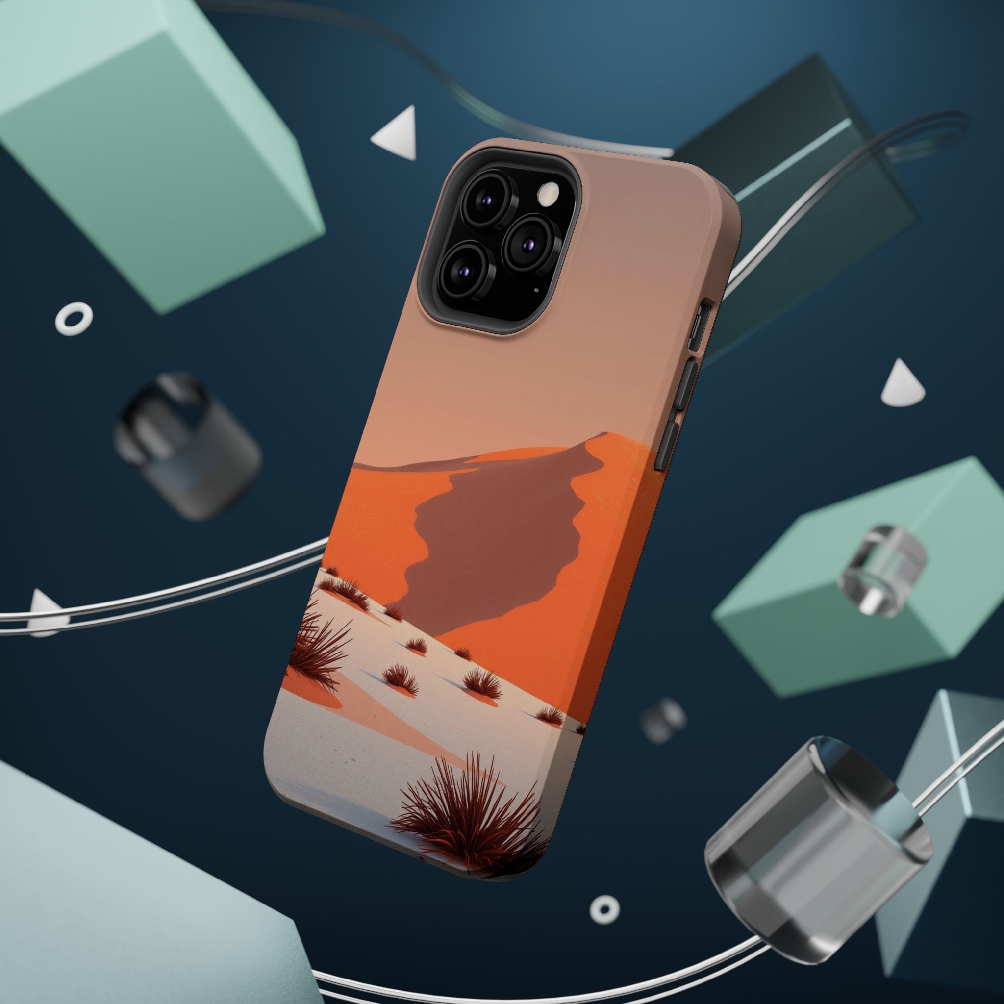 iPhone Burnt Orange And Sand Snow Field Slim Everyday iPhone Designer · iPhone C