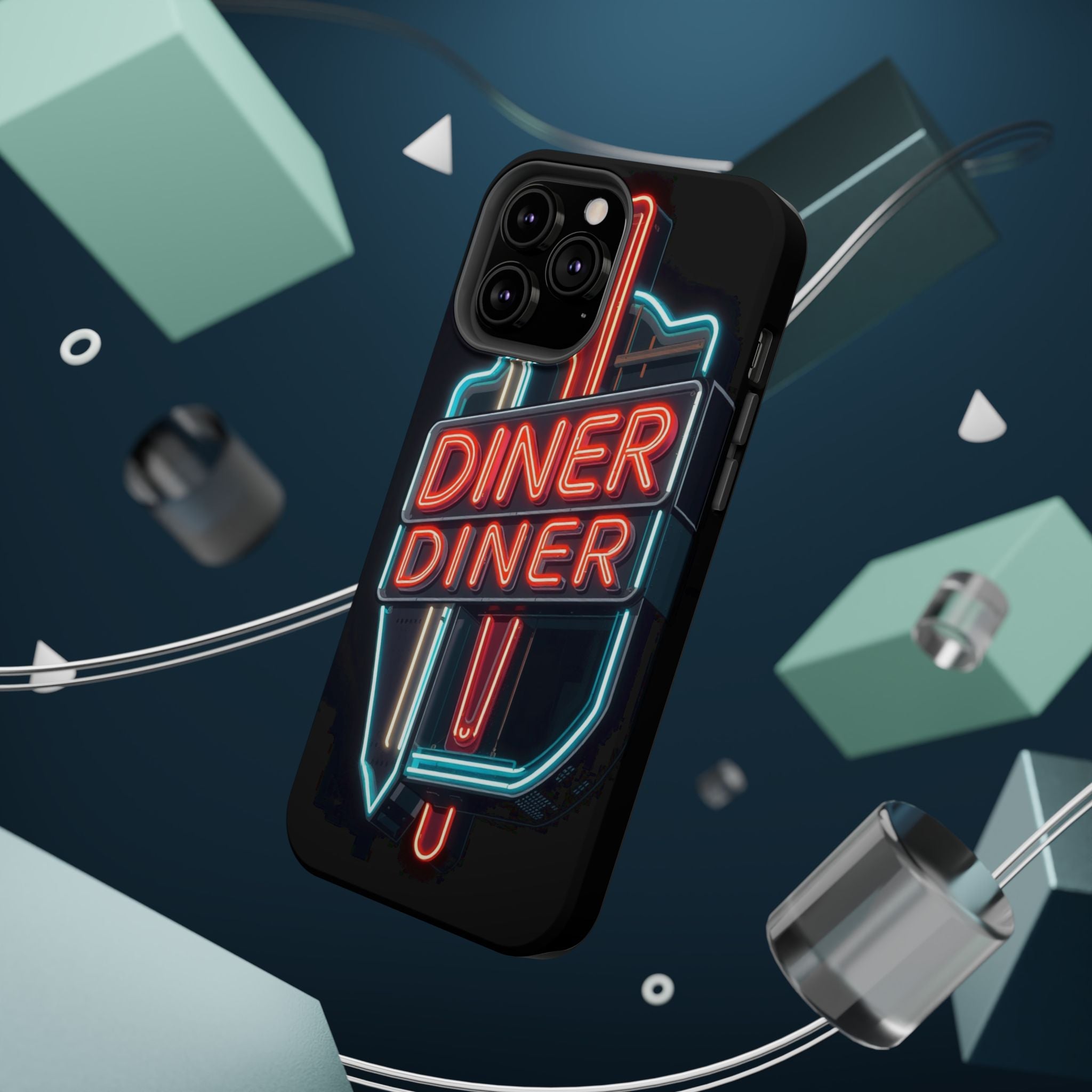iPhone Neon Diner Sign Electric Art Slim Everyday Designer Case · iPhone Case