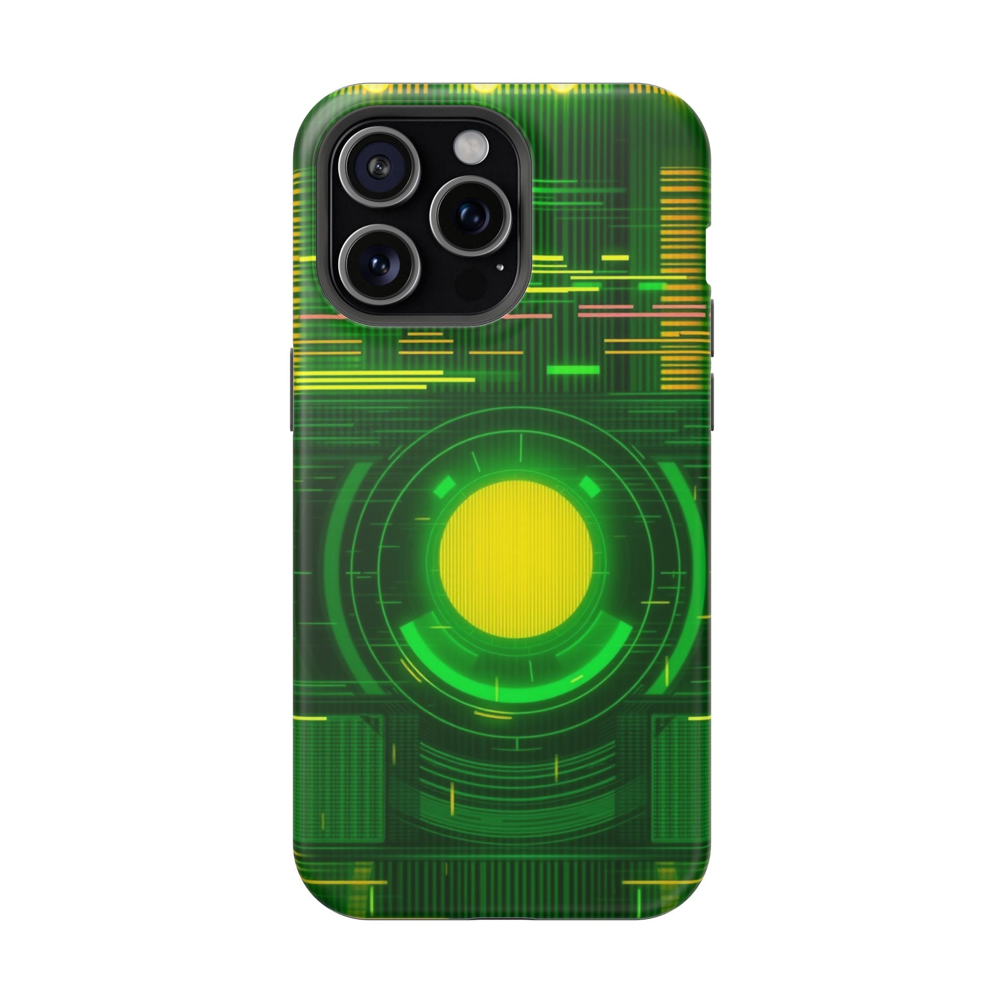 iPhone Emerald Green And Gold VHS Static Slim Everyday Designer Case · iPhone Ca