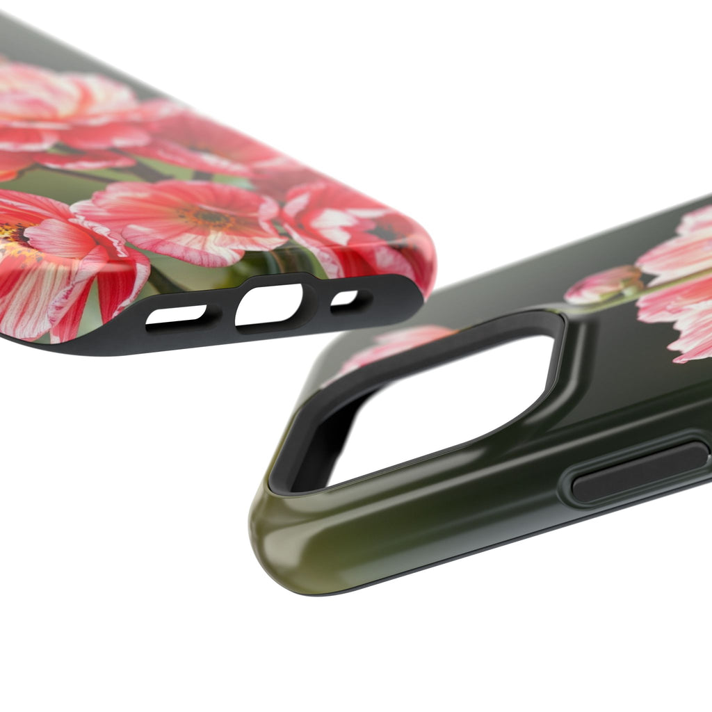 iPhone Ranunculus Stack Vibrant Watercolor Slim Snap Case · iPhone Case
