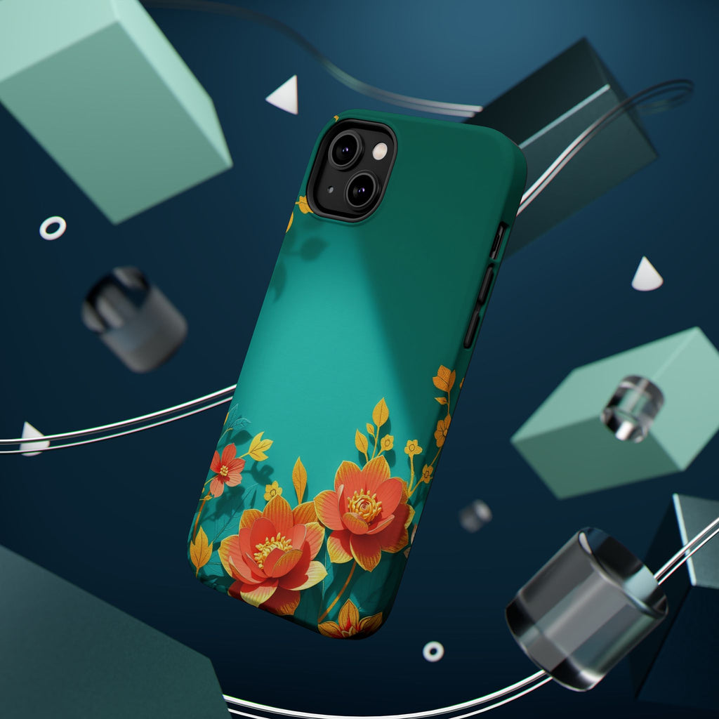 iPhone Floral Gold Foil Paper Cut Art Slim Everyday Designer Case · iPhone Case
