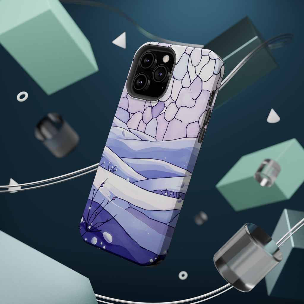 iPhone Snow Field Electric Art 11 Bold Modern Everyday Snap Case · iPhone Case