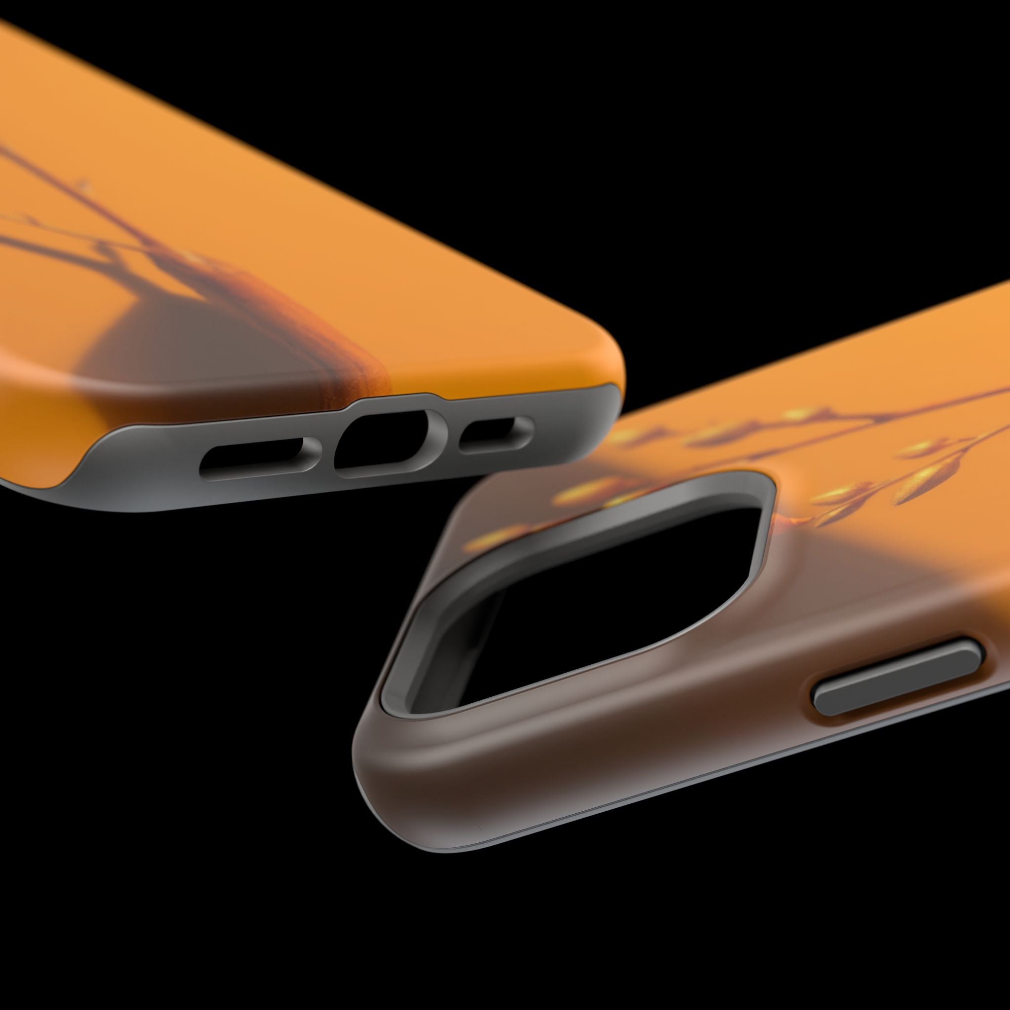 iPhone Mustard And Rust Minimalist Stem Slim Everyday iPhone Designer · iPhone C