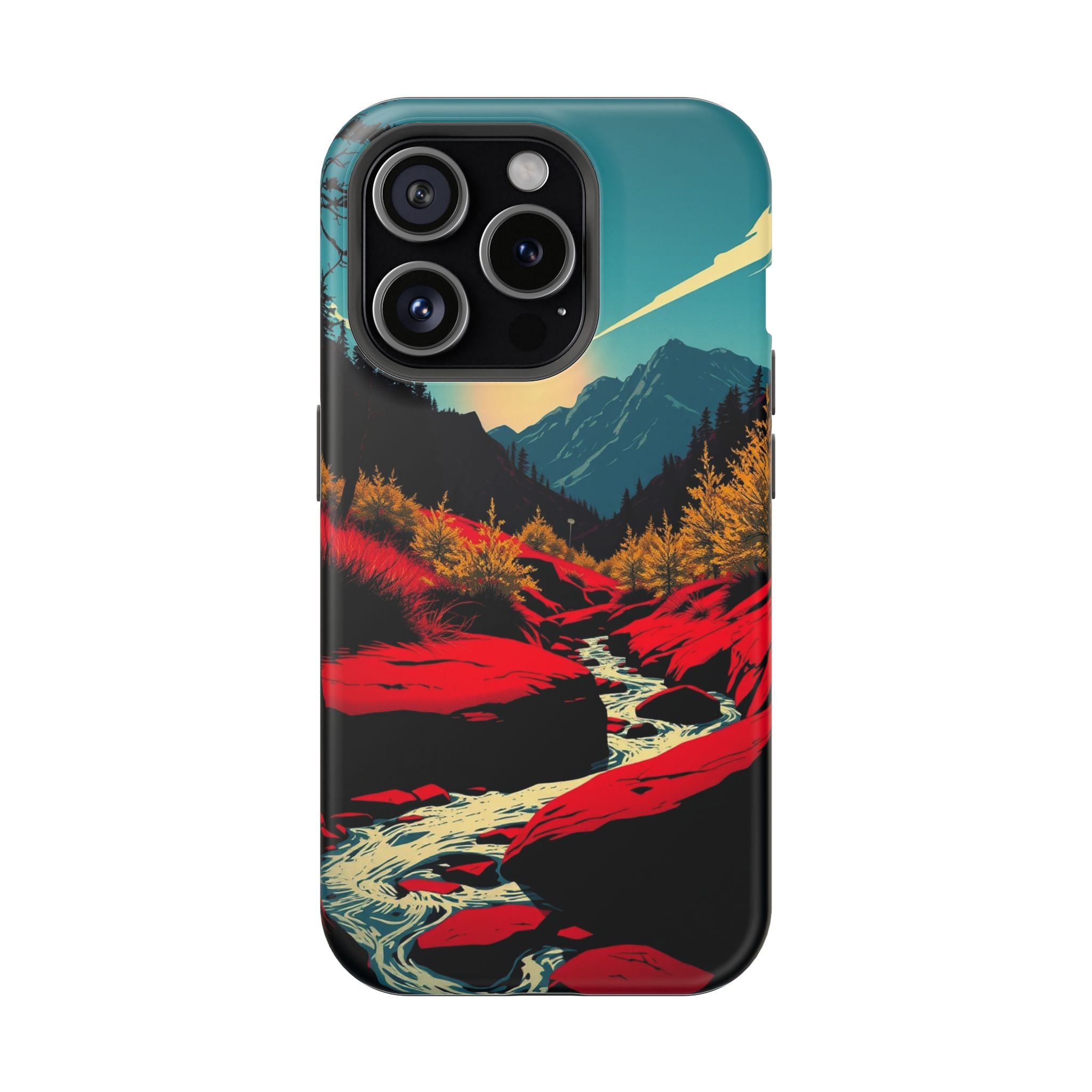 iPhone Earthy Spring Creek Design Bold Modern Everyday Snap Case · iPhone Case