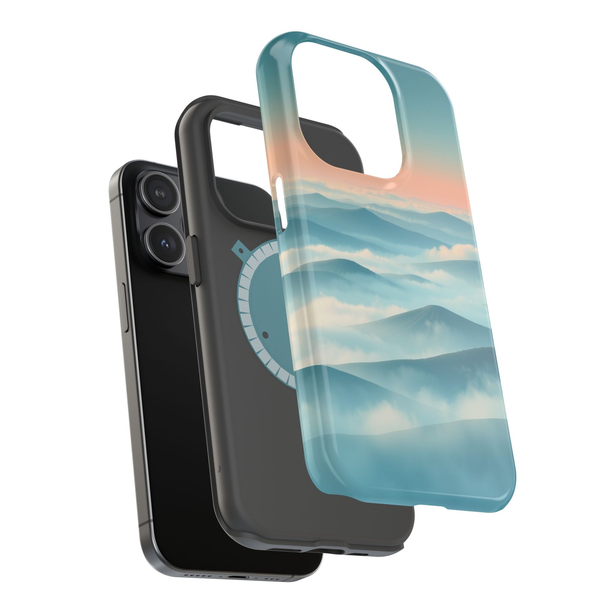 iPhone Fog Rolling Over Hills Electric Art Slim iPhone 17 Everyday · iPhone Case