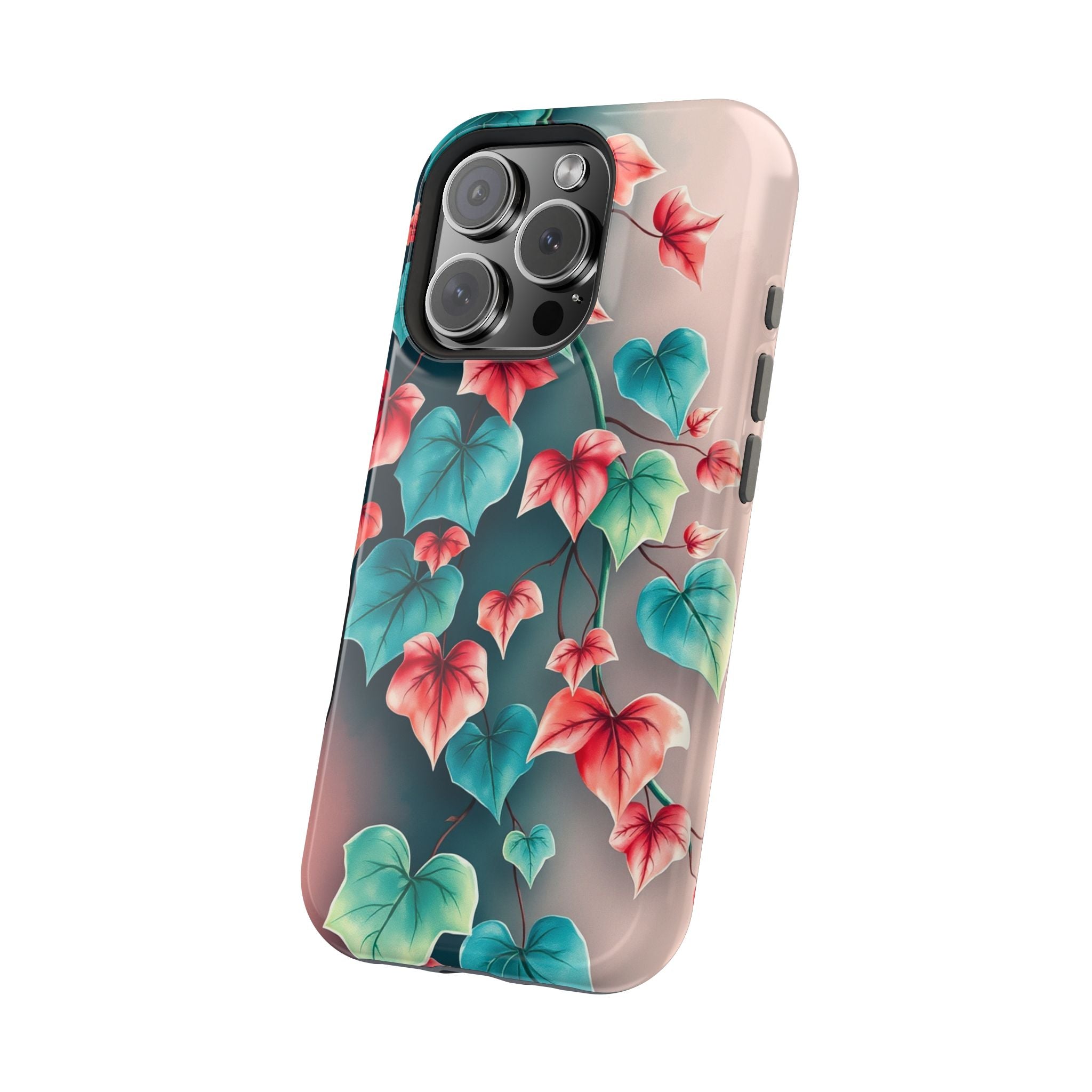 iPhone Art Nouveau Vine Teal And Coral Slim Snap Case · iPhone Case
