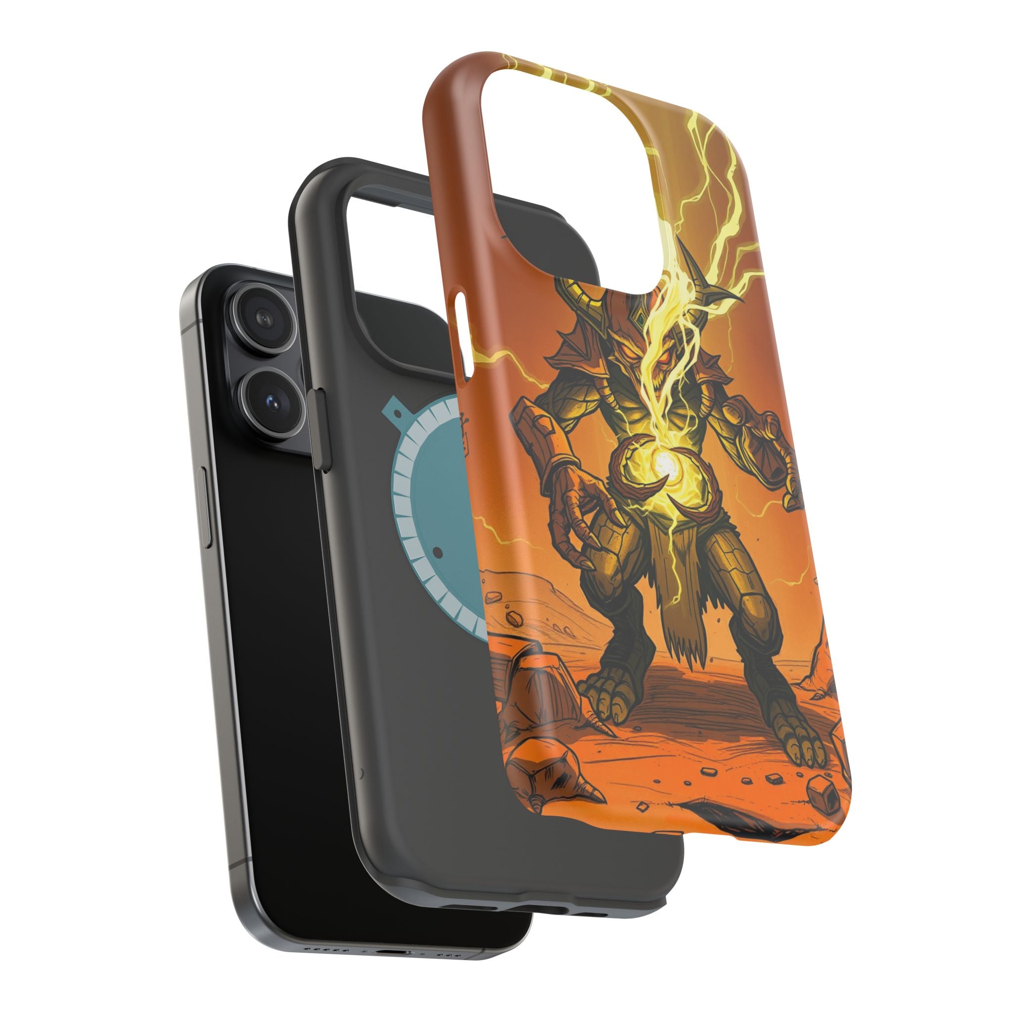 iPhone Burnt Orange And Sand Chaos Goblin Energy Clean Minimal Snap Case · iPhon