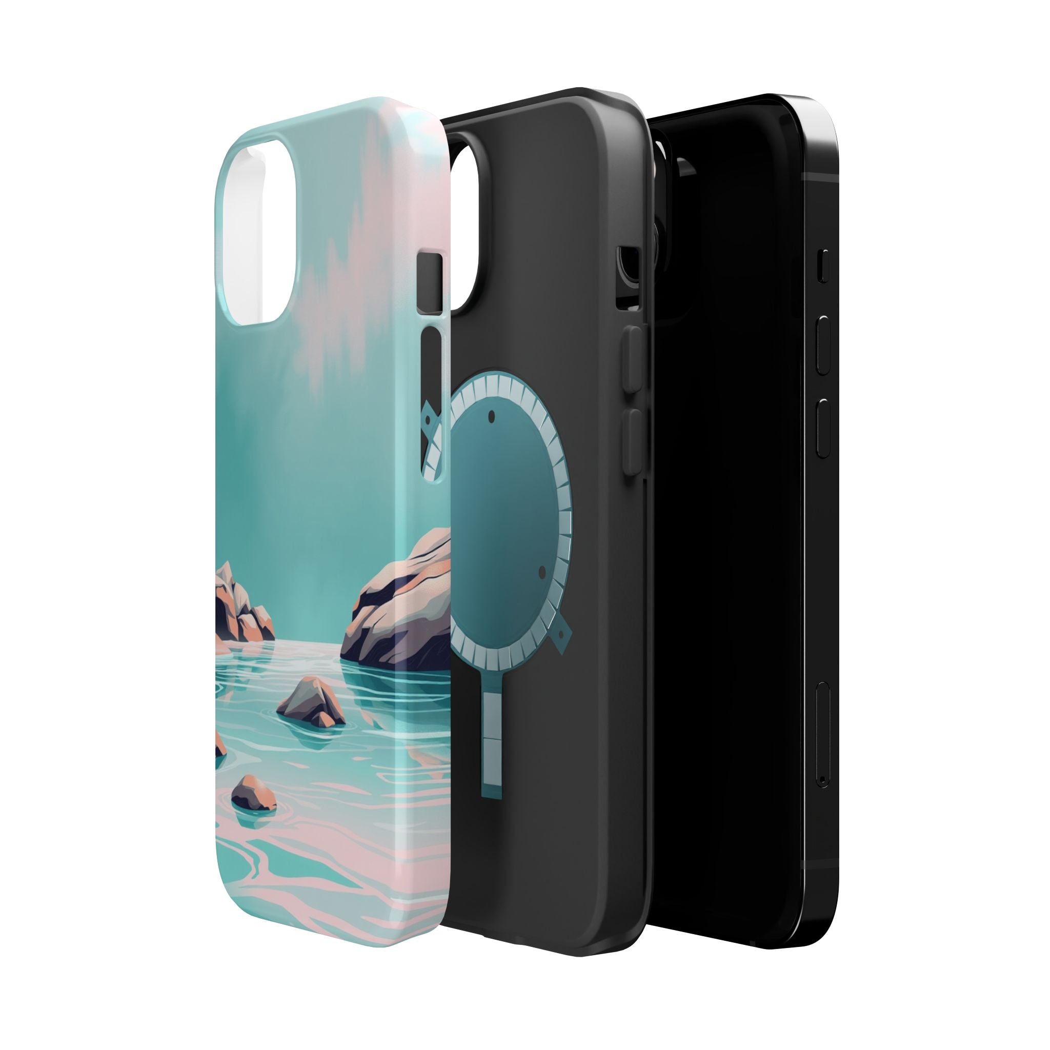 iPhone Vibrant Tidal Pool Design Bold Modern Everyday Snap Case · iPhone Case
