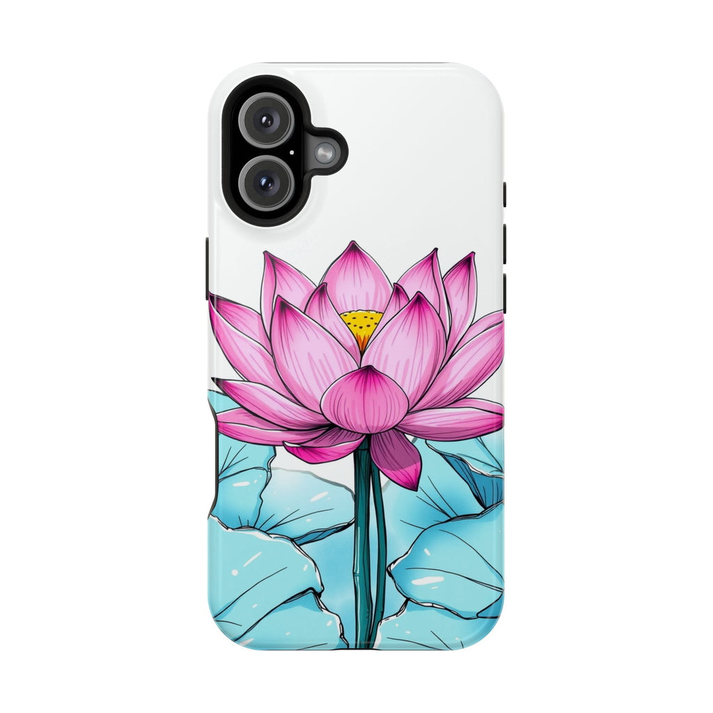 iPhone Vibrant Lotus Pond Design Bold Modern Everyday Snap Case · iPhone Case