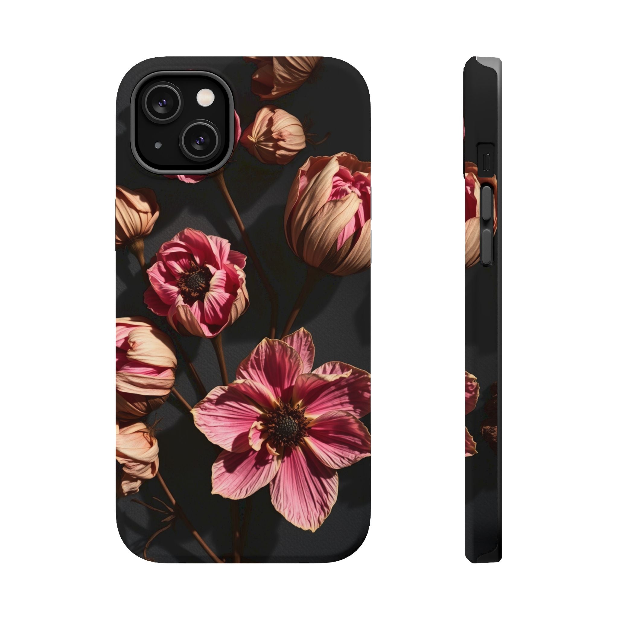 iPhone Dried Flower Flat Lay Electric Art Slim Snap Case · iPhone Case