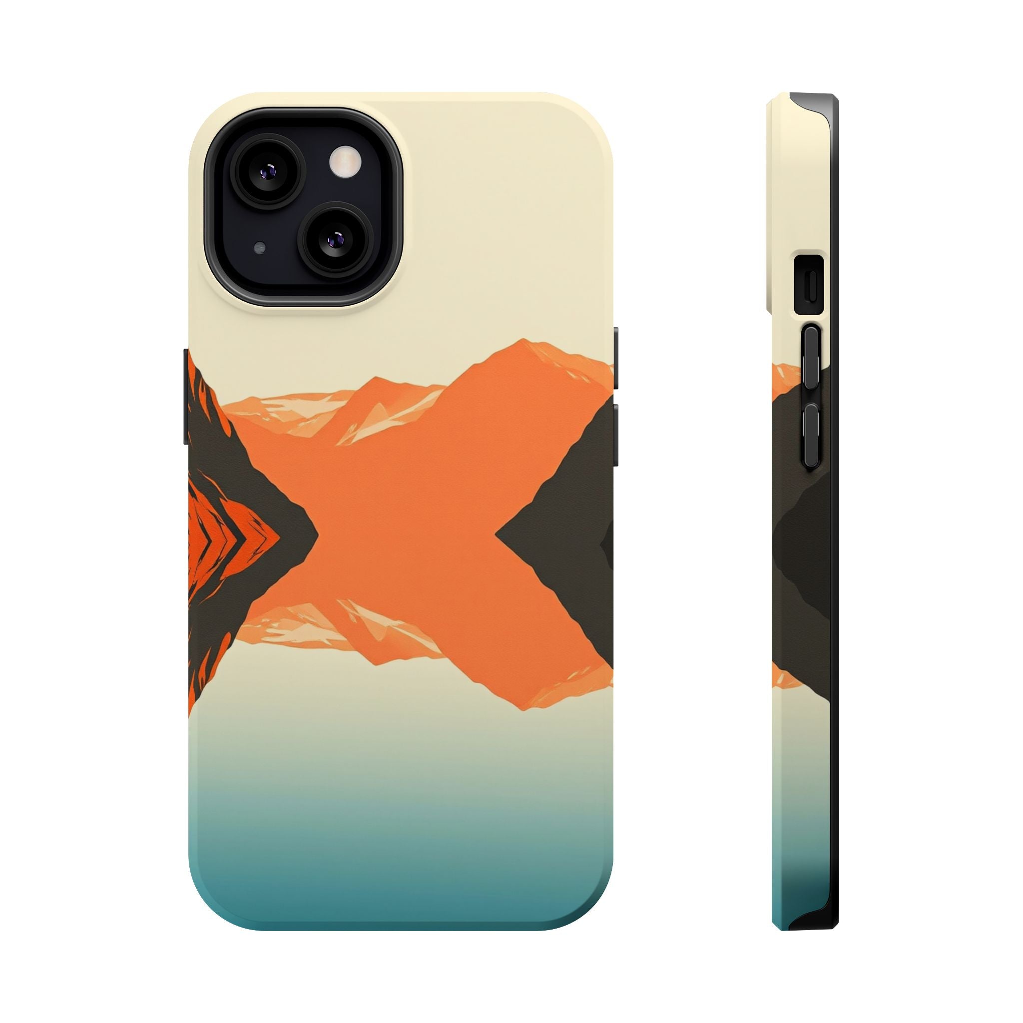 iPhone Burnt Orange And Sand Fjord Reflection Slim iPhone Everyday · iPhone Case