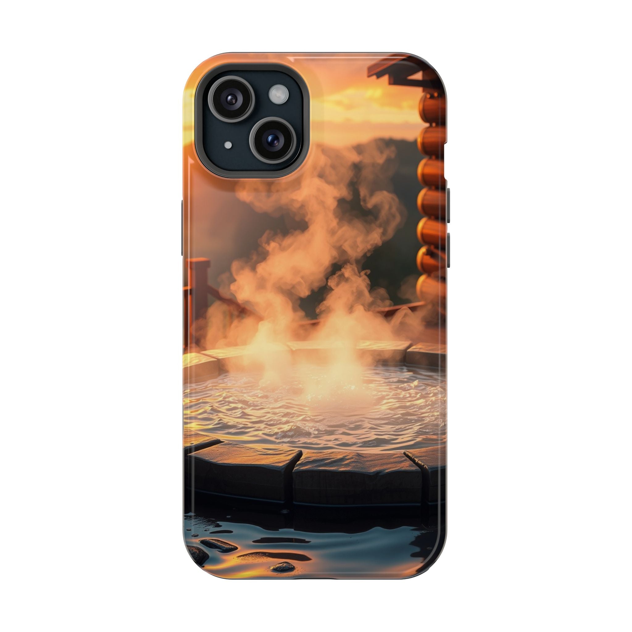 iPhone Hot Spring Steam Enchanted Art Slim Everyday Designer Case · iPhone Case