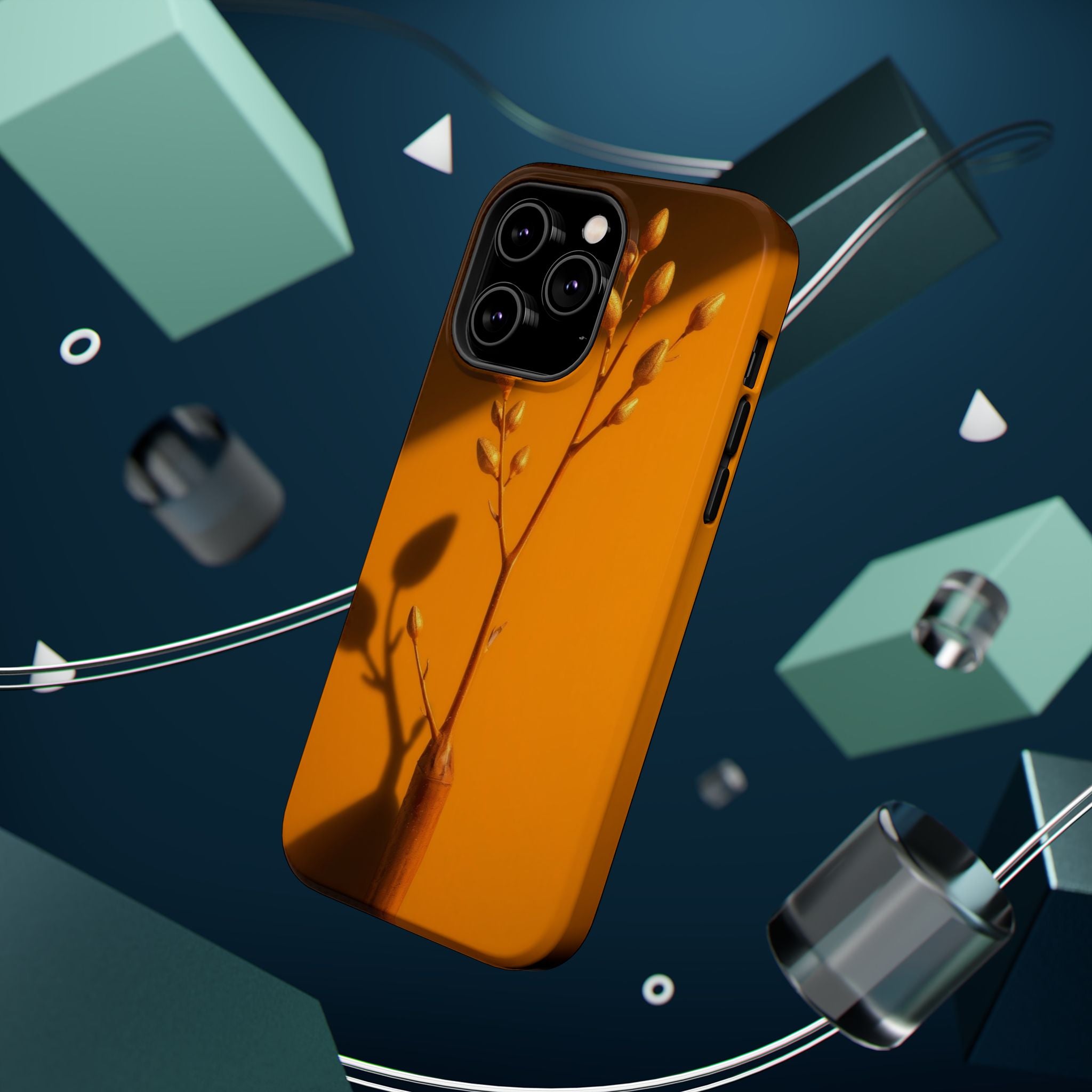 iPhone Mustard And Rust Minimalist Stem Slim Everyday iPhone Designer · iPhone C