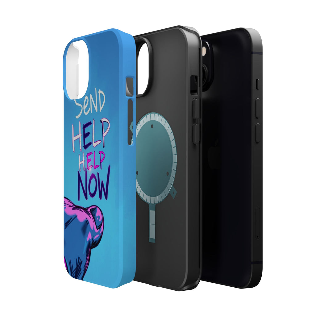 iPhone Radiant Send Help Now Design Slim Everyday Designer Case · iPhone Case