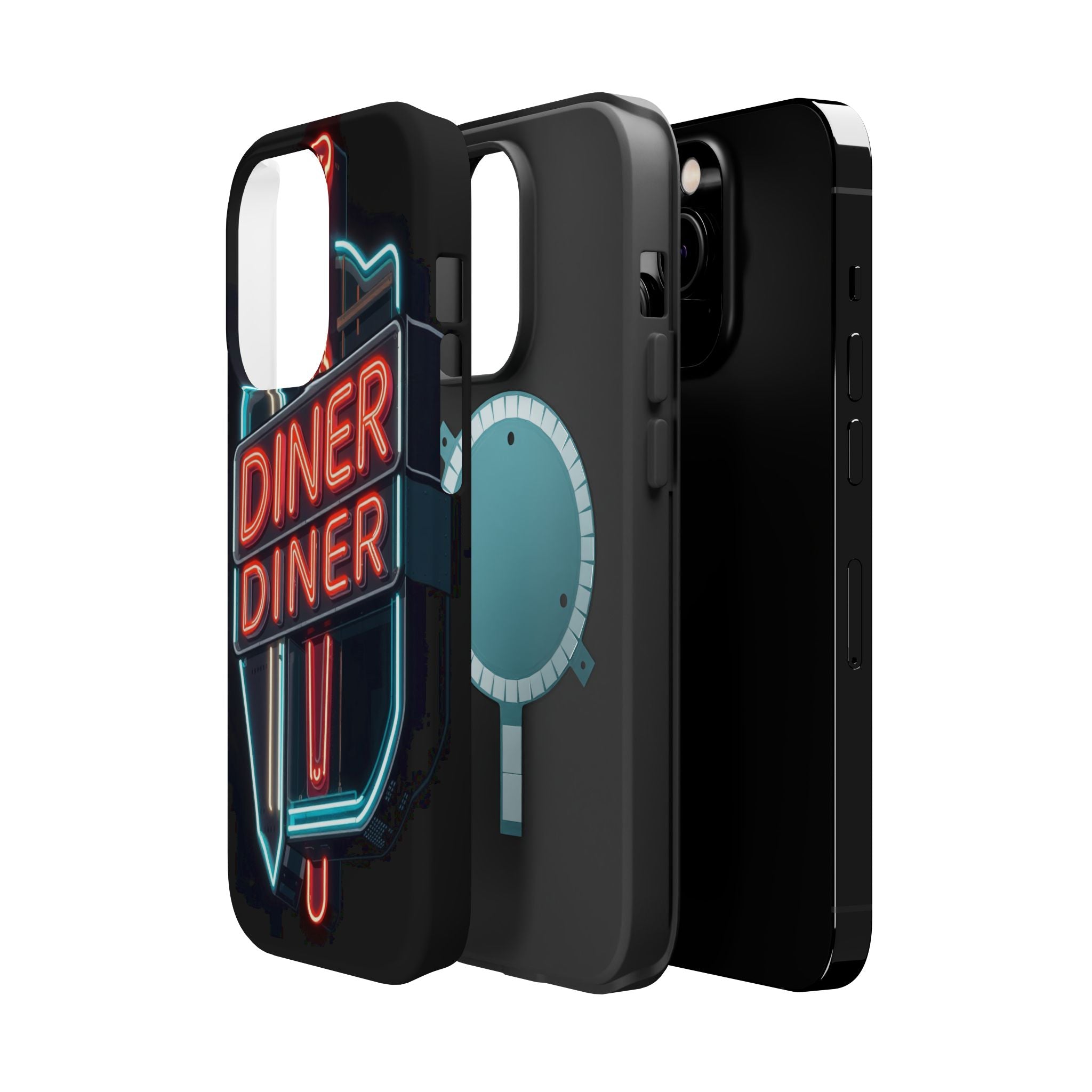 iPhone Neon Diner Sign Electric Art Slim Everyday Designer Case · iPhone Case