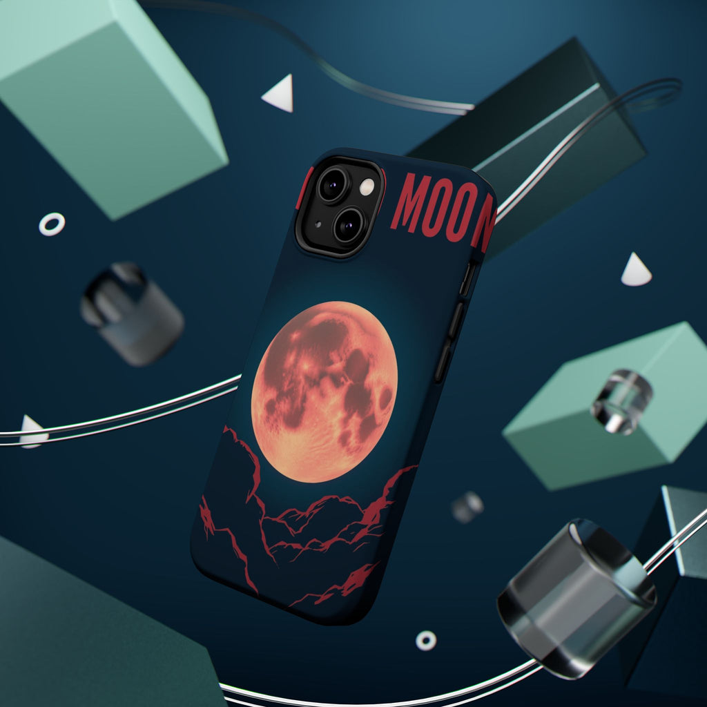 iPhone Blood Moon Rise Vintage Retro Poster Slim Everyday Designer Case · iPhone