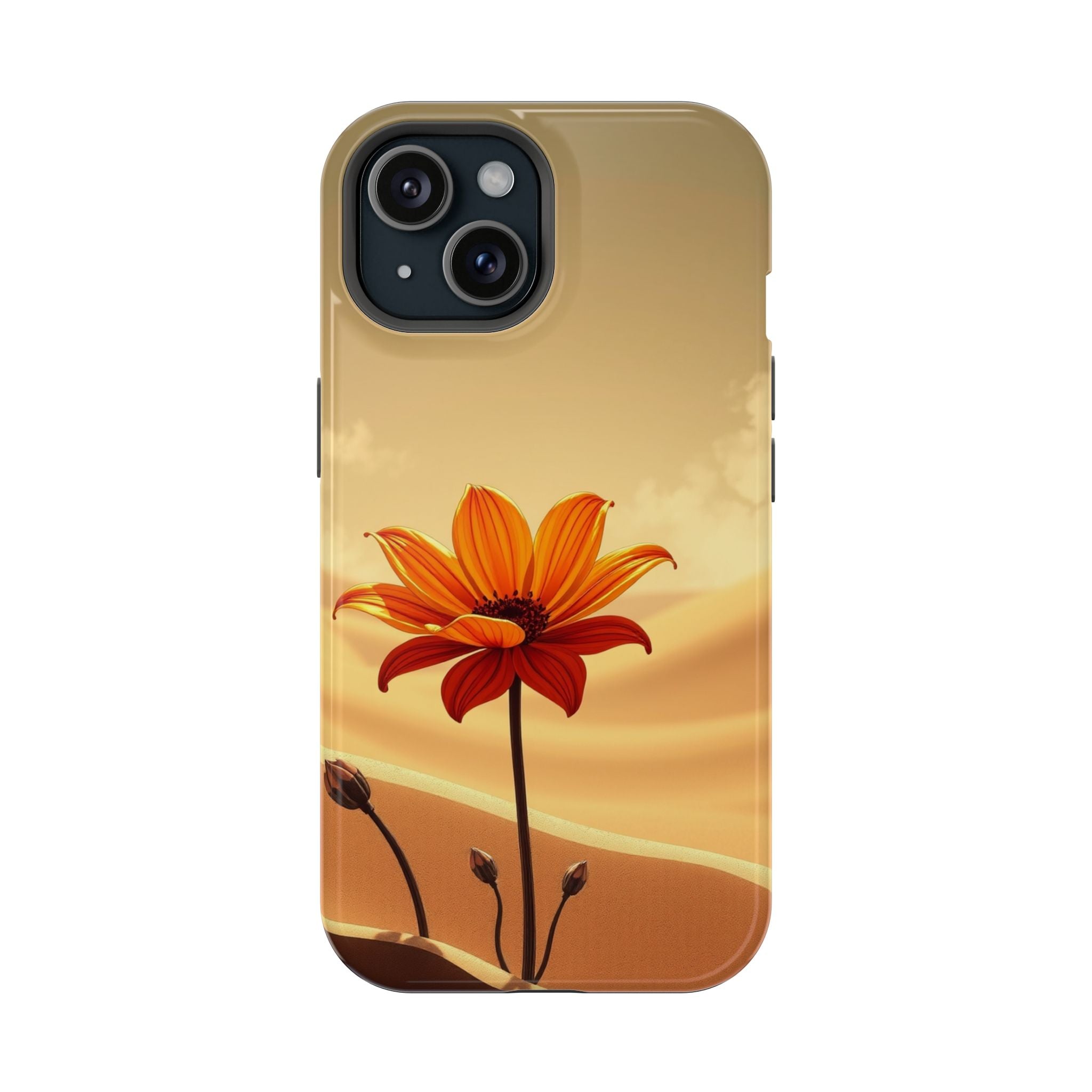 iPhone Neon Floral Dark Gothic Ink Bold Modern Everyday Snap Case · iPhone Case
