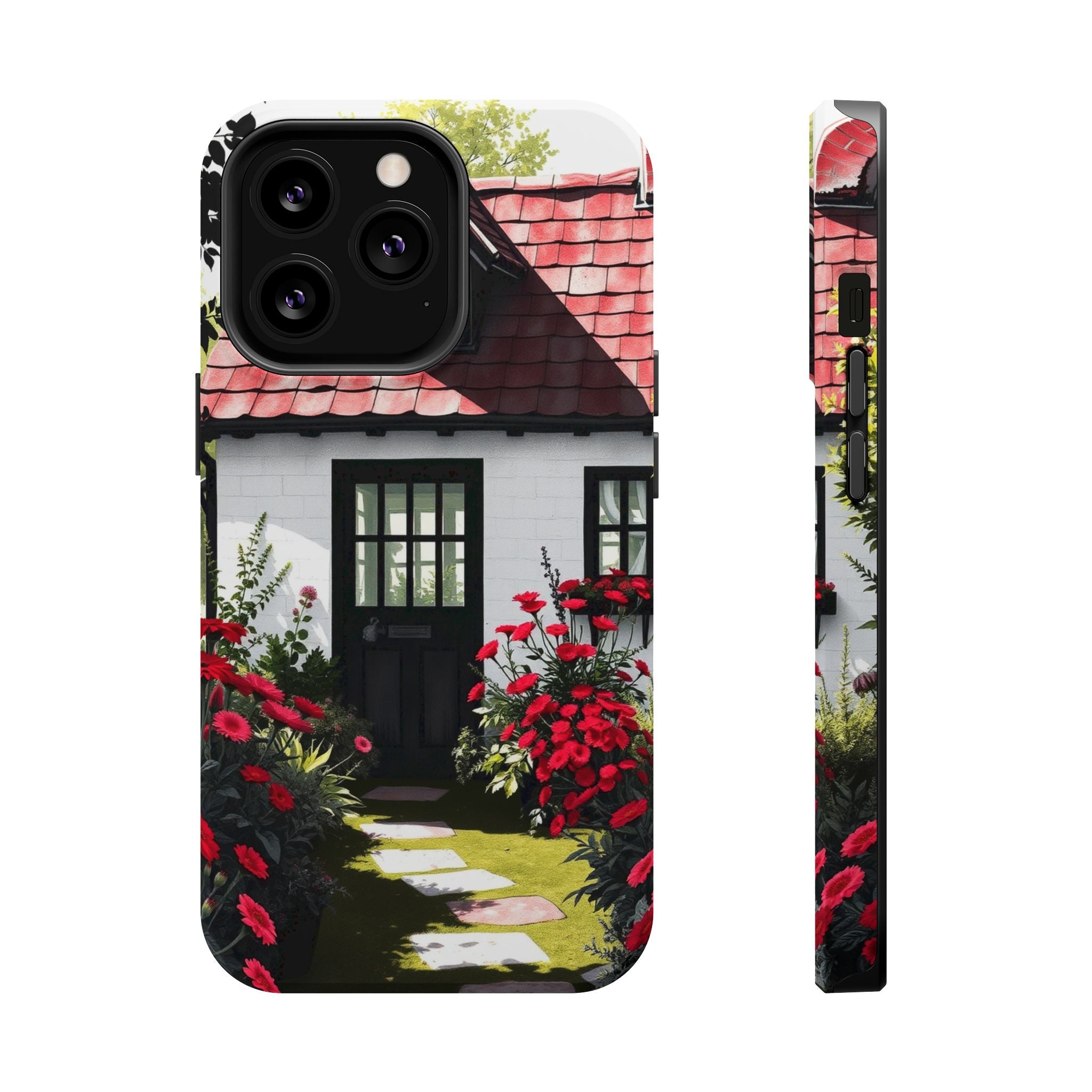 iPhone Cottage Garden Vibrant Watercolor Slim Snap Case · iPhone Case