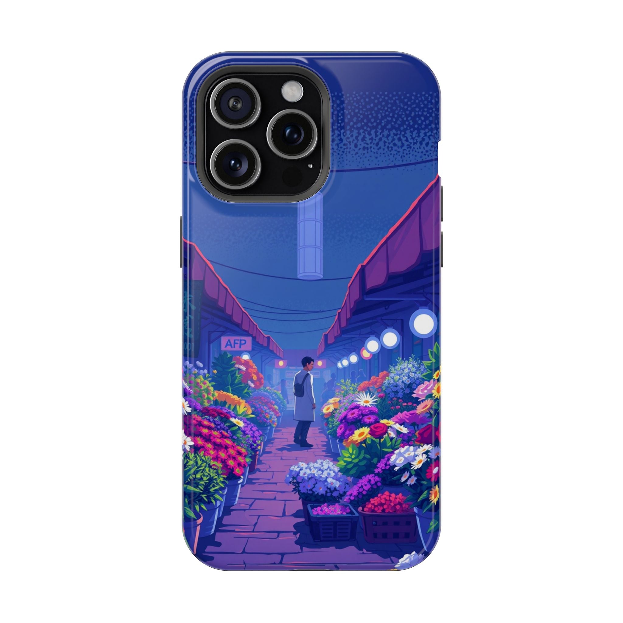 iPhone Flower Market Electric Art Bold Modern Everyday Snap Case · iPhone Case