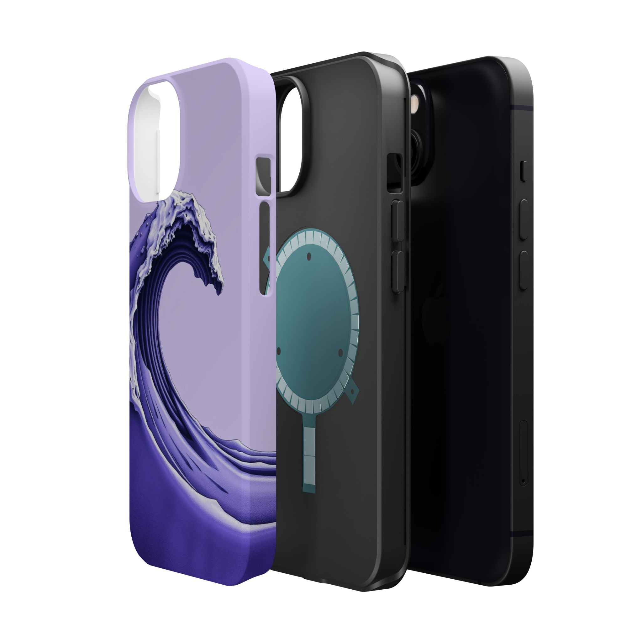 iPhone Sand Art Wave Dark Gothic Ink Slim Everyday Designer Case · iPhone Case