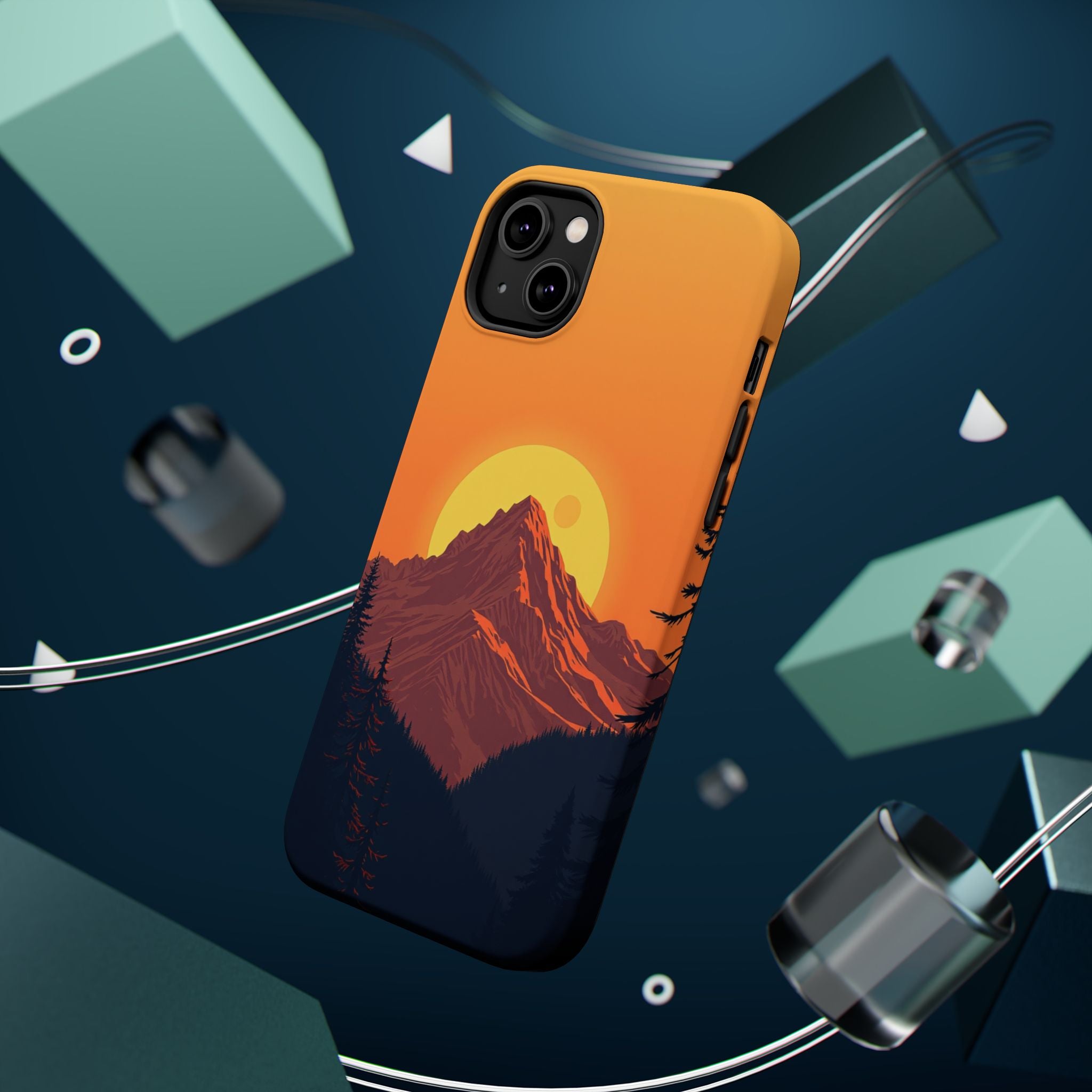 iPhone Vibrant Mountain at Sunrise Design Slim iPhone 19 Everyday · iPhone Case