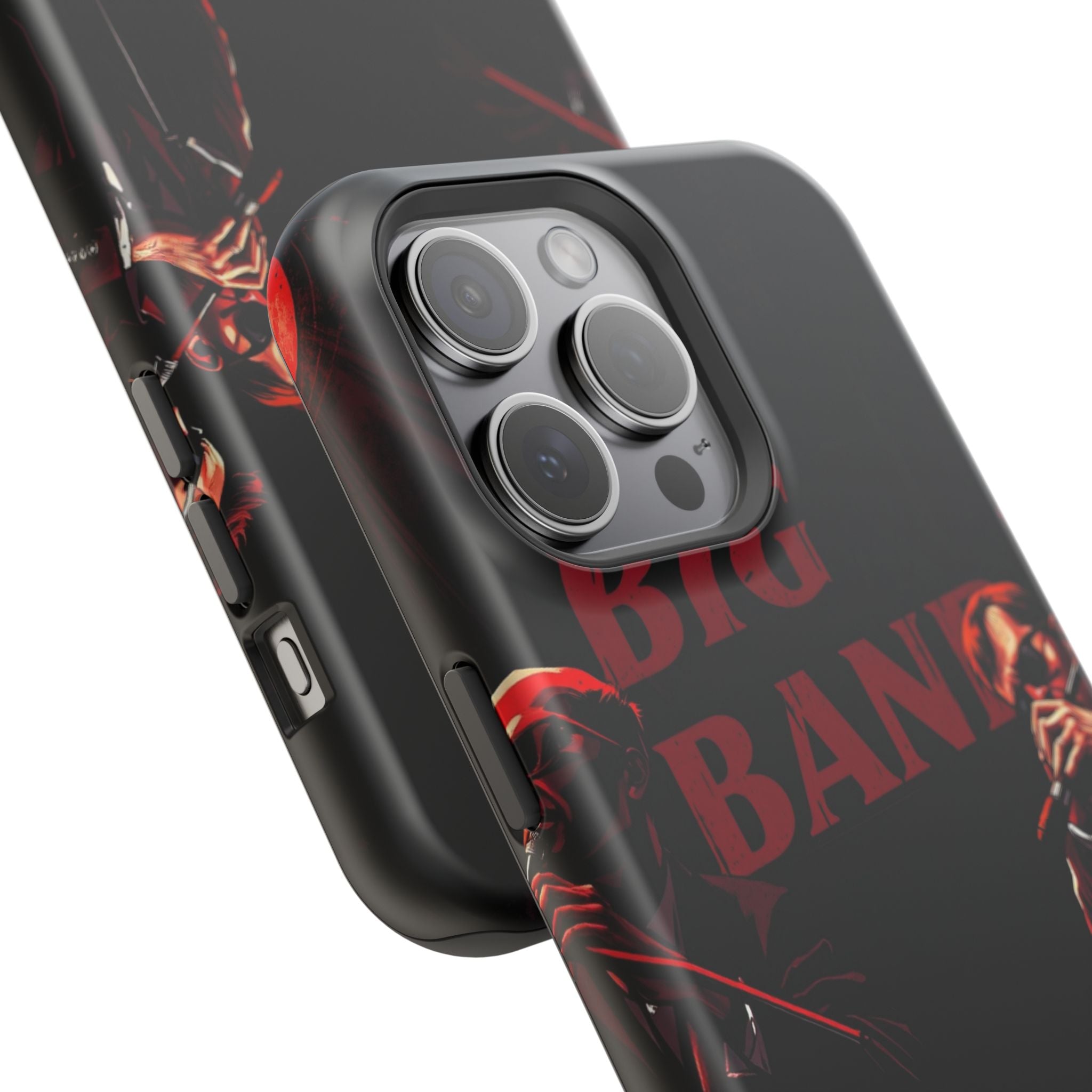 iPhone Black And Crimson Big Band Era Slim Everyday Designer Case · iPhone Case
