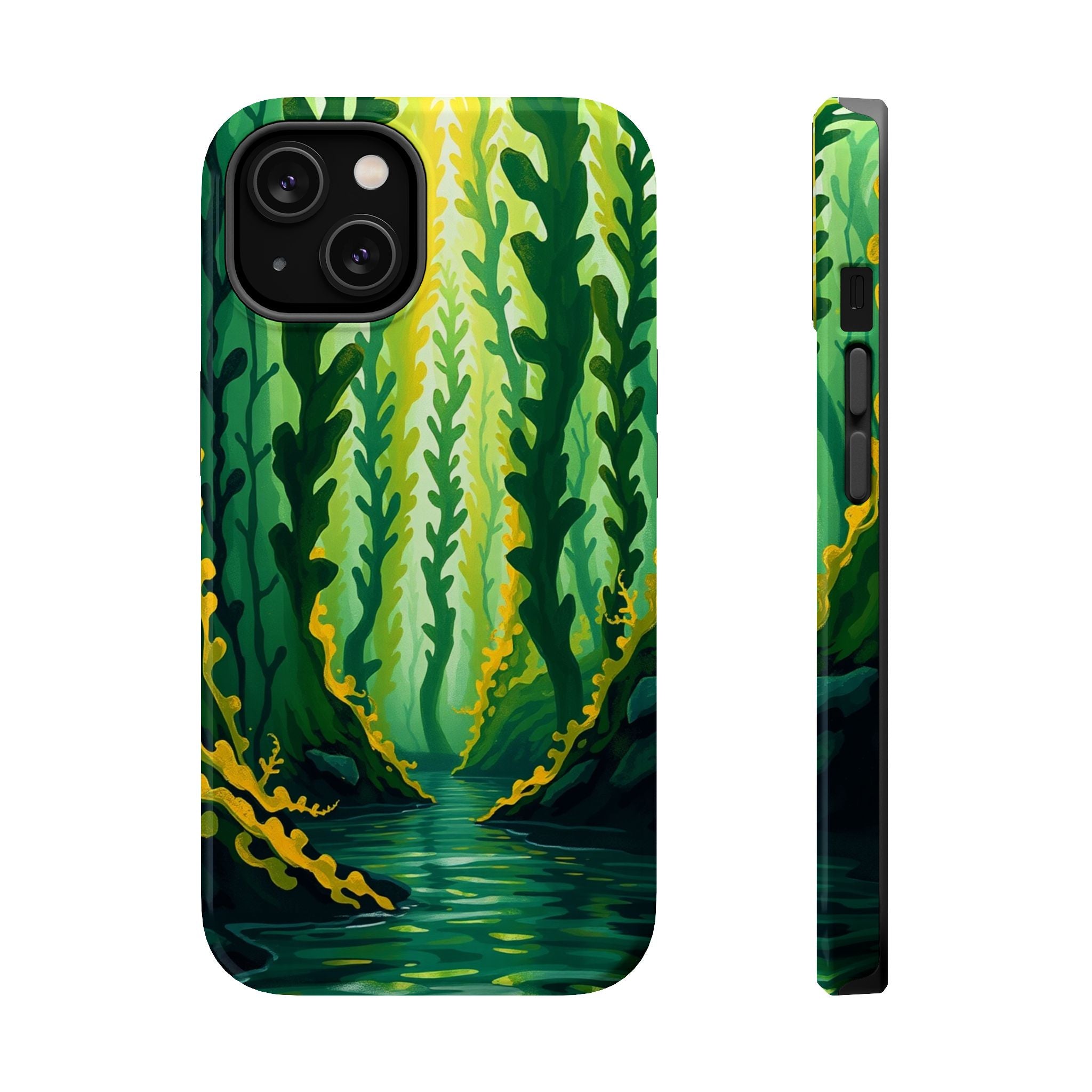 iPhone Kelp Forest Oil Painting Impressionist Slim iPhone Everyday · iPhone Case