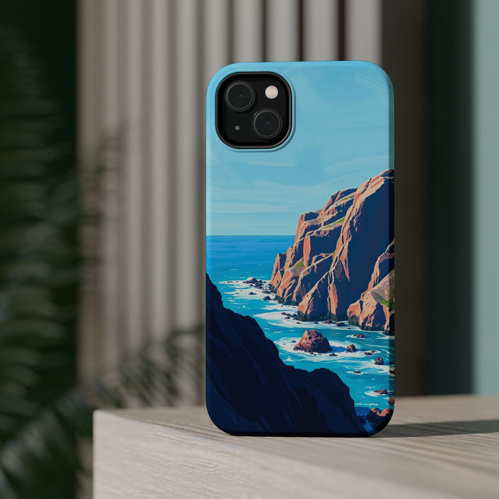 iPhone Rocky Coastline Oil Painting Impressionist iPhone Clean Minimal · iPhone