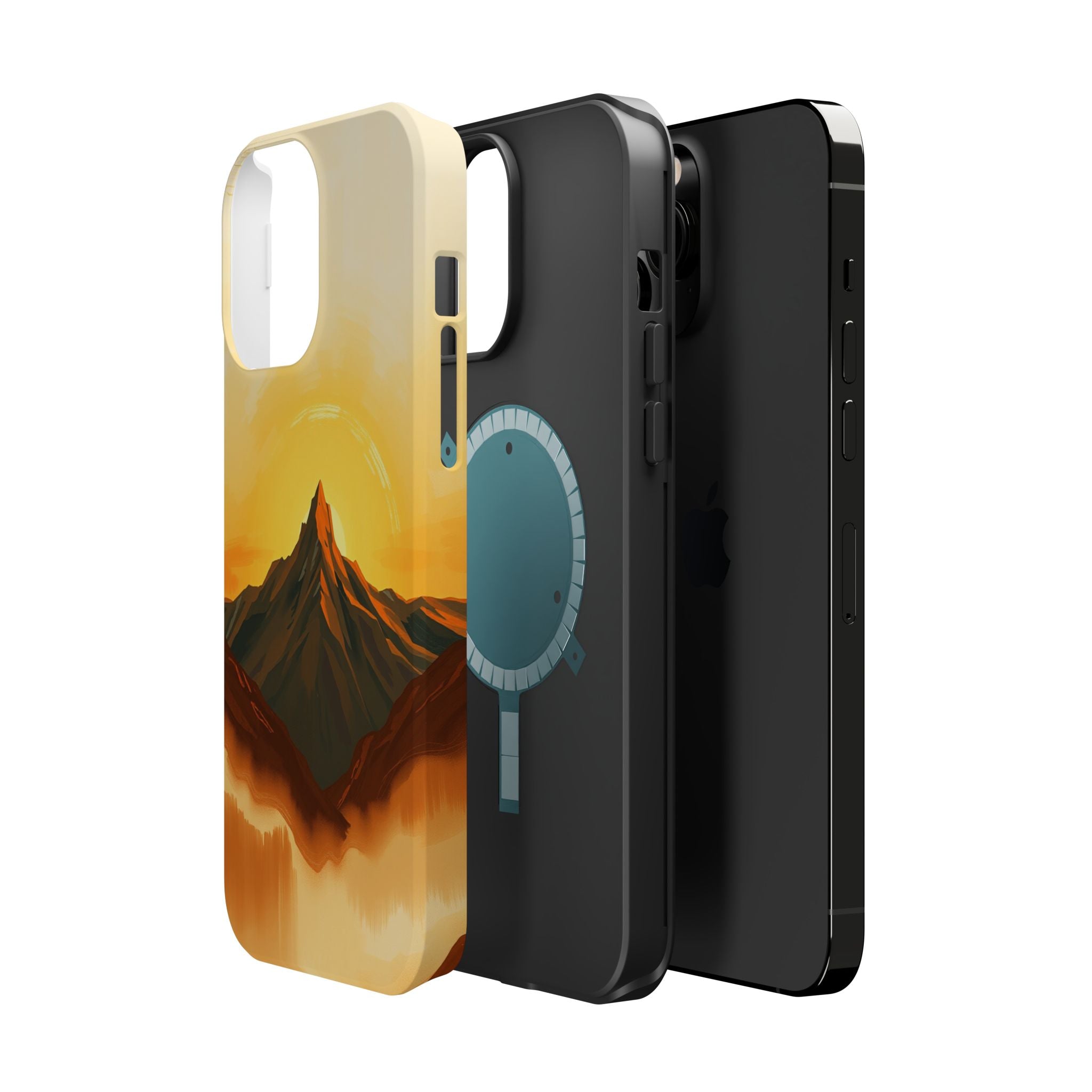iPhone Mustard And Rust Mountain at Sunrise Slim iPhone Everyday · iPhone Case
