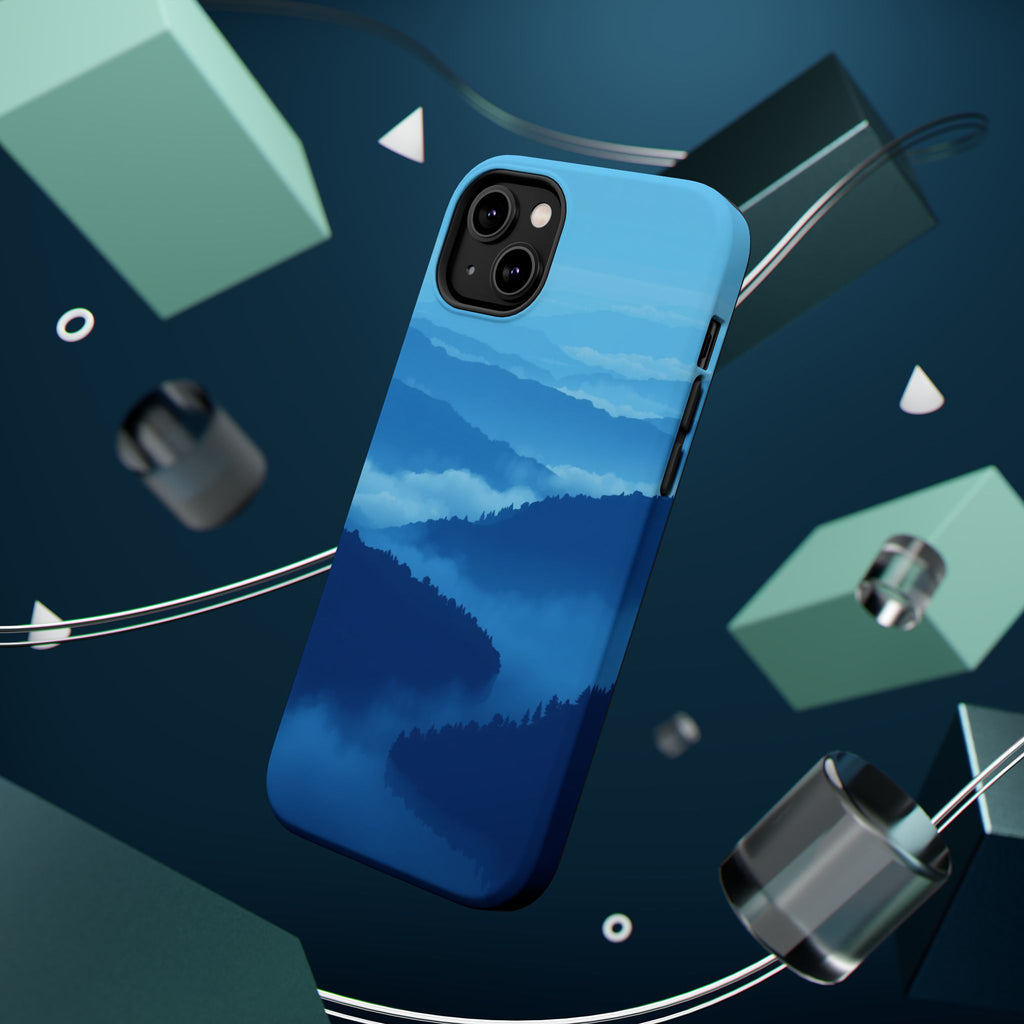iPhone Fog Rolling Over Hills Pixel Art -Bit Slim iPhone Everyday · iPhone Case