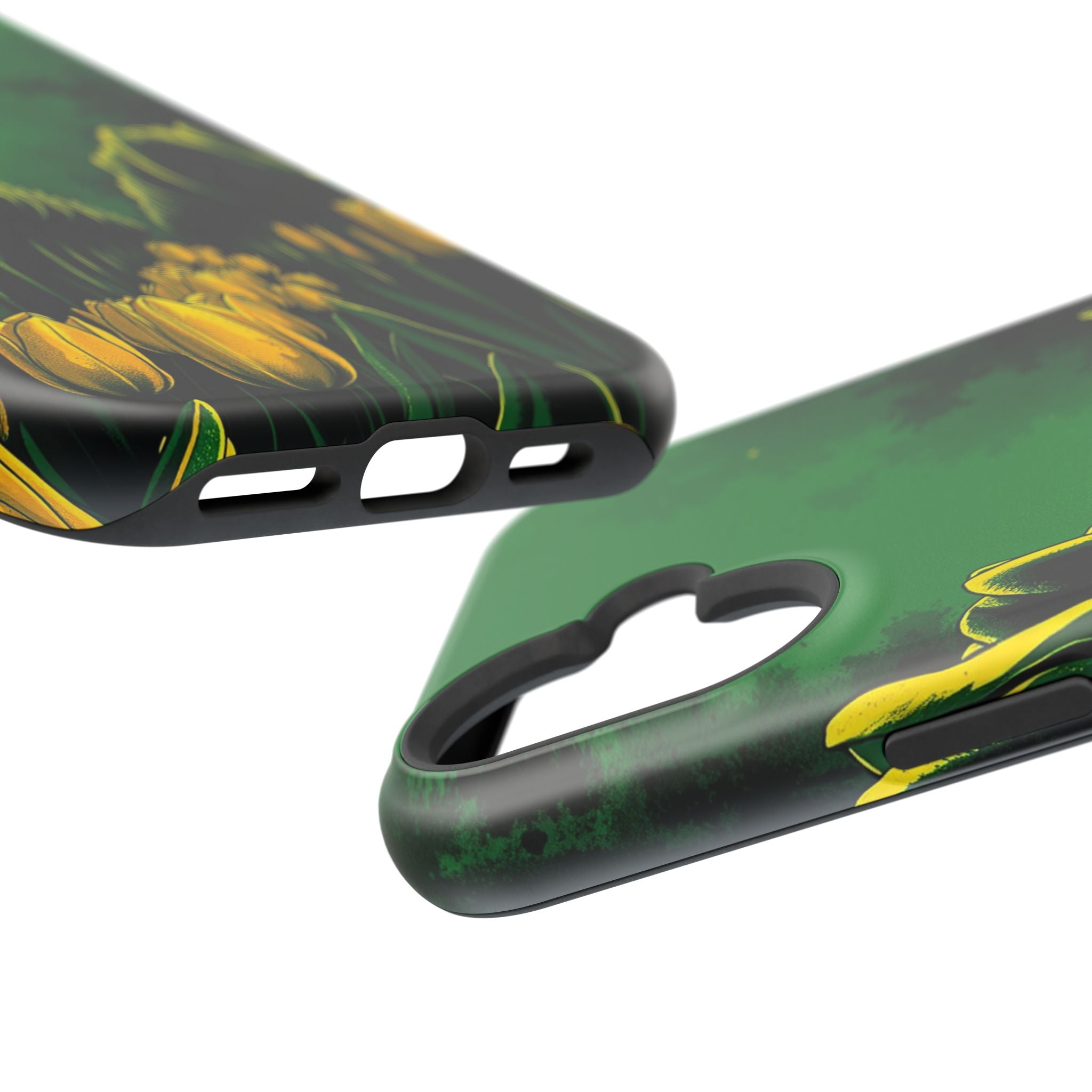 iPhone Tulip Row Emerald Green And Gold Slim Snap Case · iPhone Case