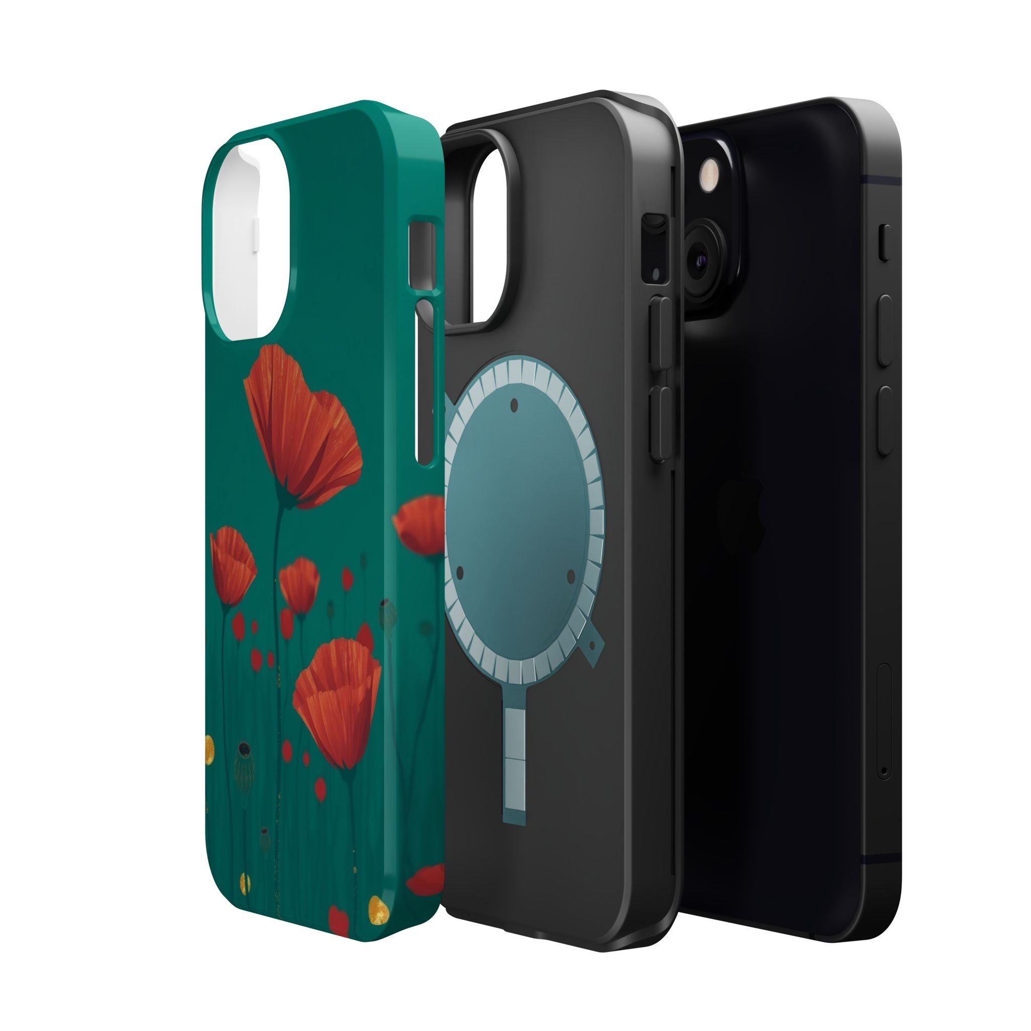 iPhone Earthy Poppy Field Design Bold Modern Everyday Snap Case · iPhone Case