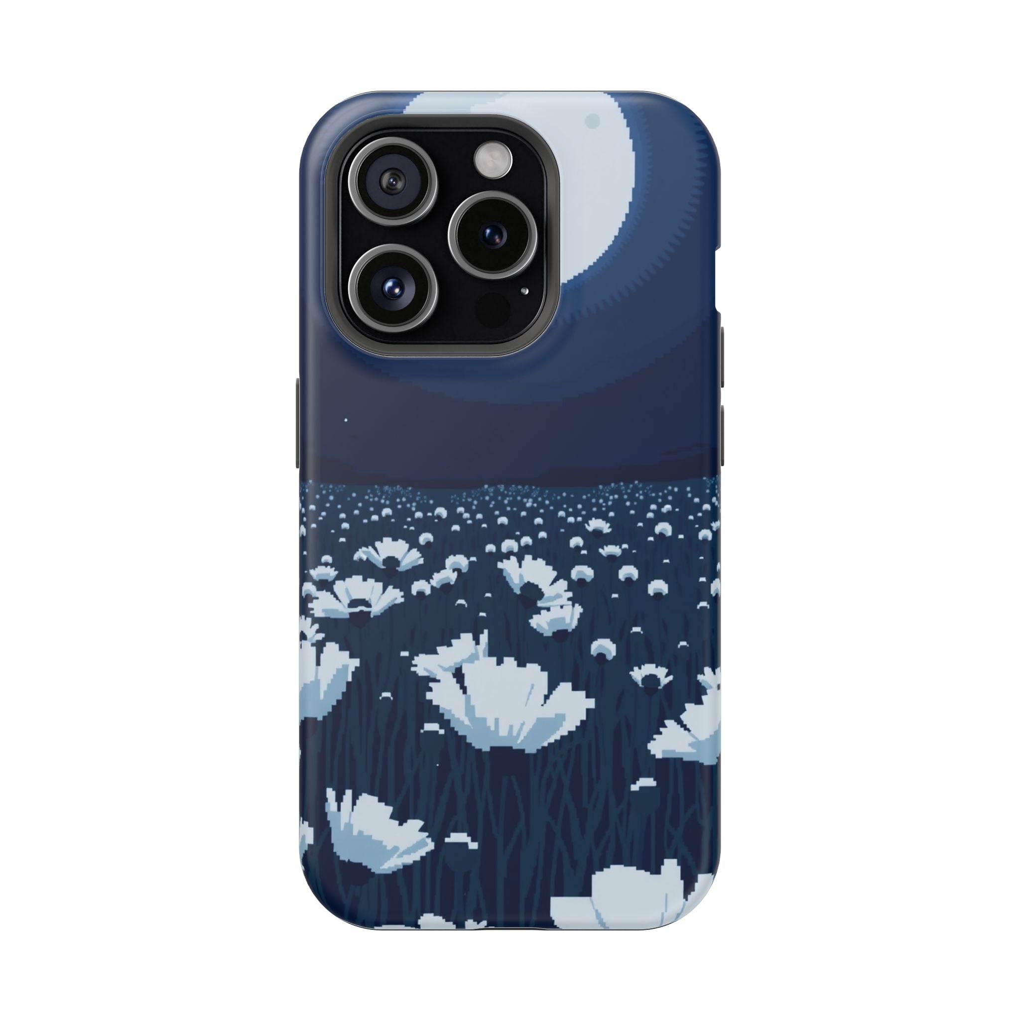 iPhone Poppy Field Pixel Art -Bit Bold Modern Everyday Snap Case · iPhone Case