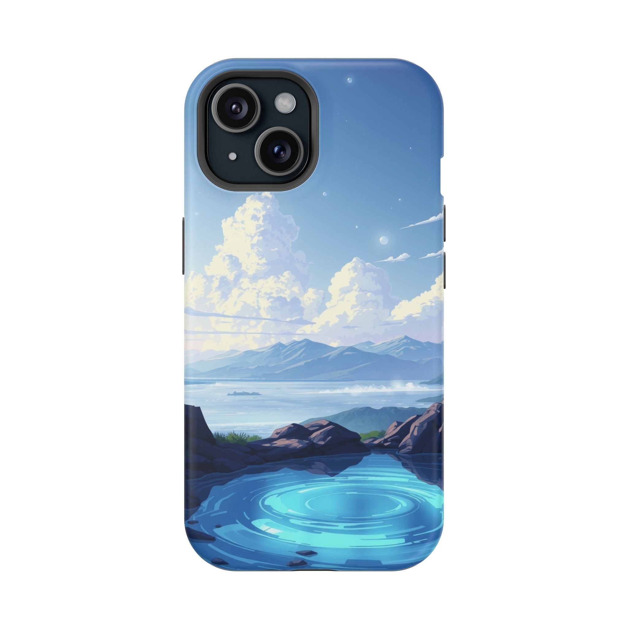 iPhone Earthy Tidal Pool Design 18 Bold Modern Everyday Snap Case · iPhone Case