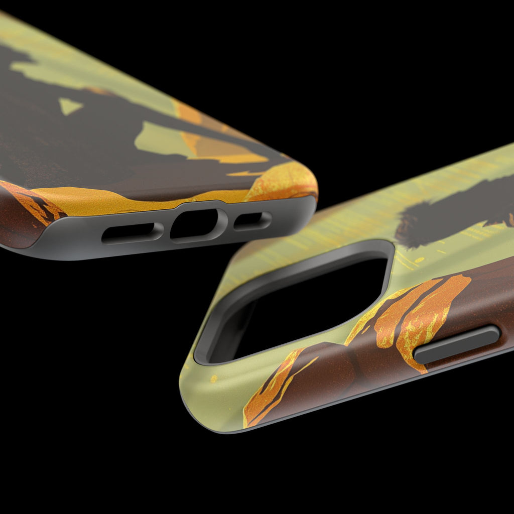 iPhone Mustard And Rust Overthinking Again Slim Everyday Designer Case · iPhone